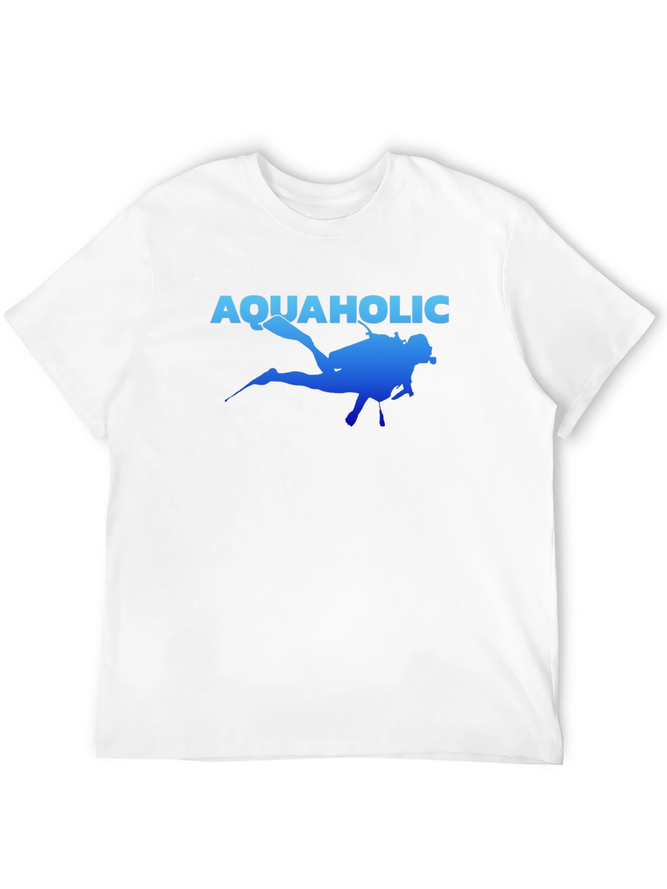 Aquaholic Scuba Diver Graphic T-Shirt