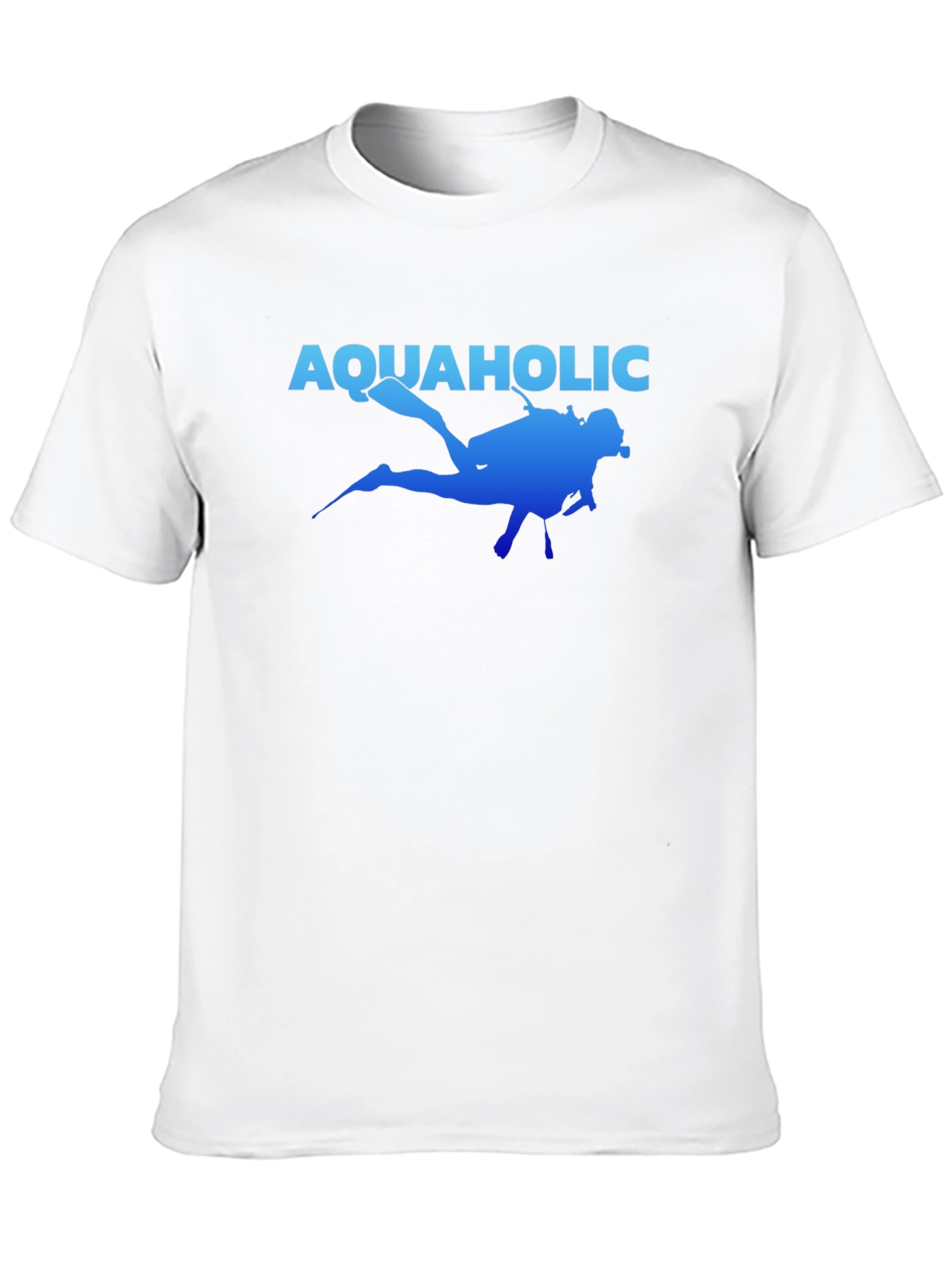Aquaholic Scuba Diver Graphic T-Shirt