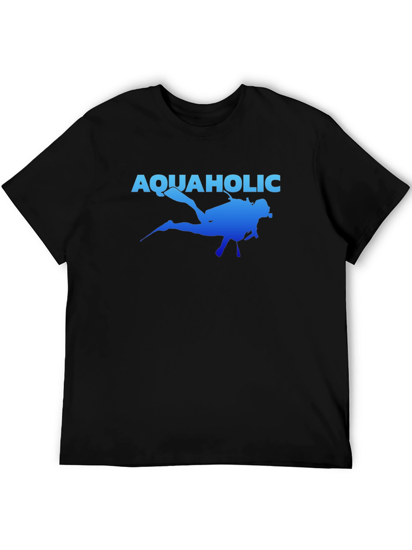 Aquaholic Scuba Diver Graphic T-Shirt