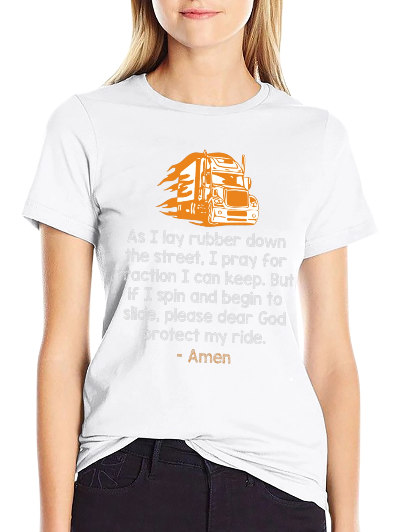 Trucker Prayer T-Shirt: Protect My Ride