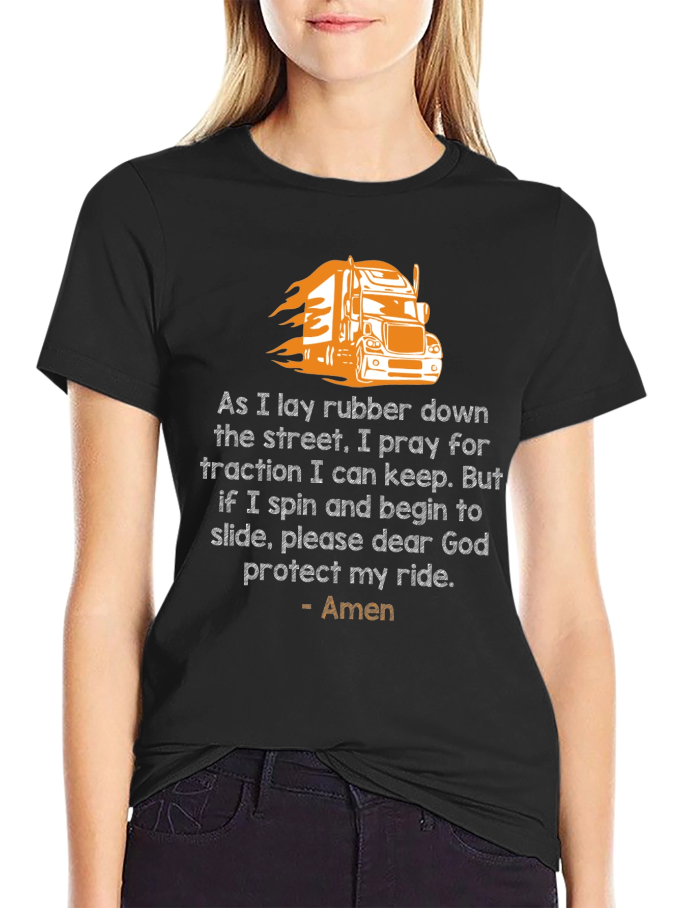 Trucker Prayer T-Shirt: Protect My Ride