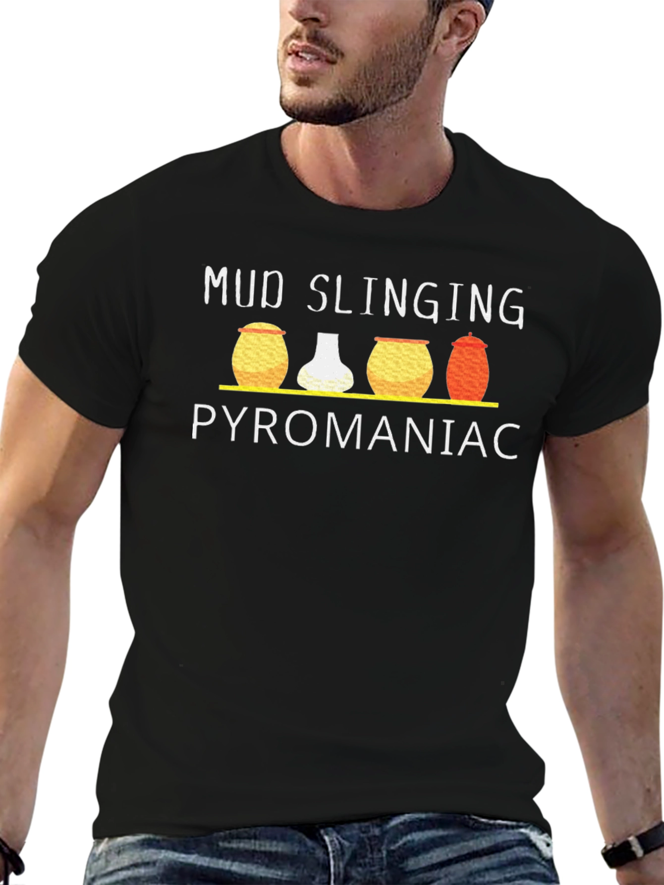 Mud Slinging Pyromaniac Graphic T-Shirt