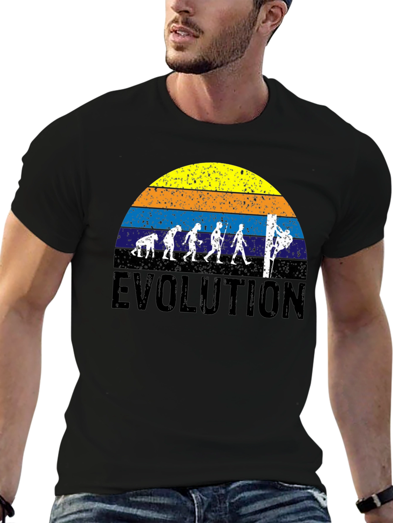 Evolution of Rock Climbing T-Shirt