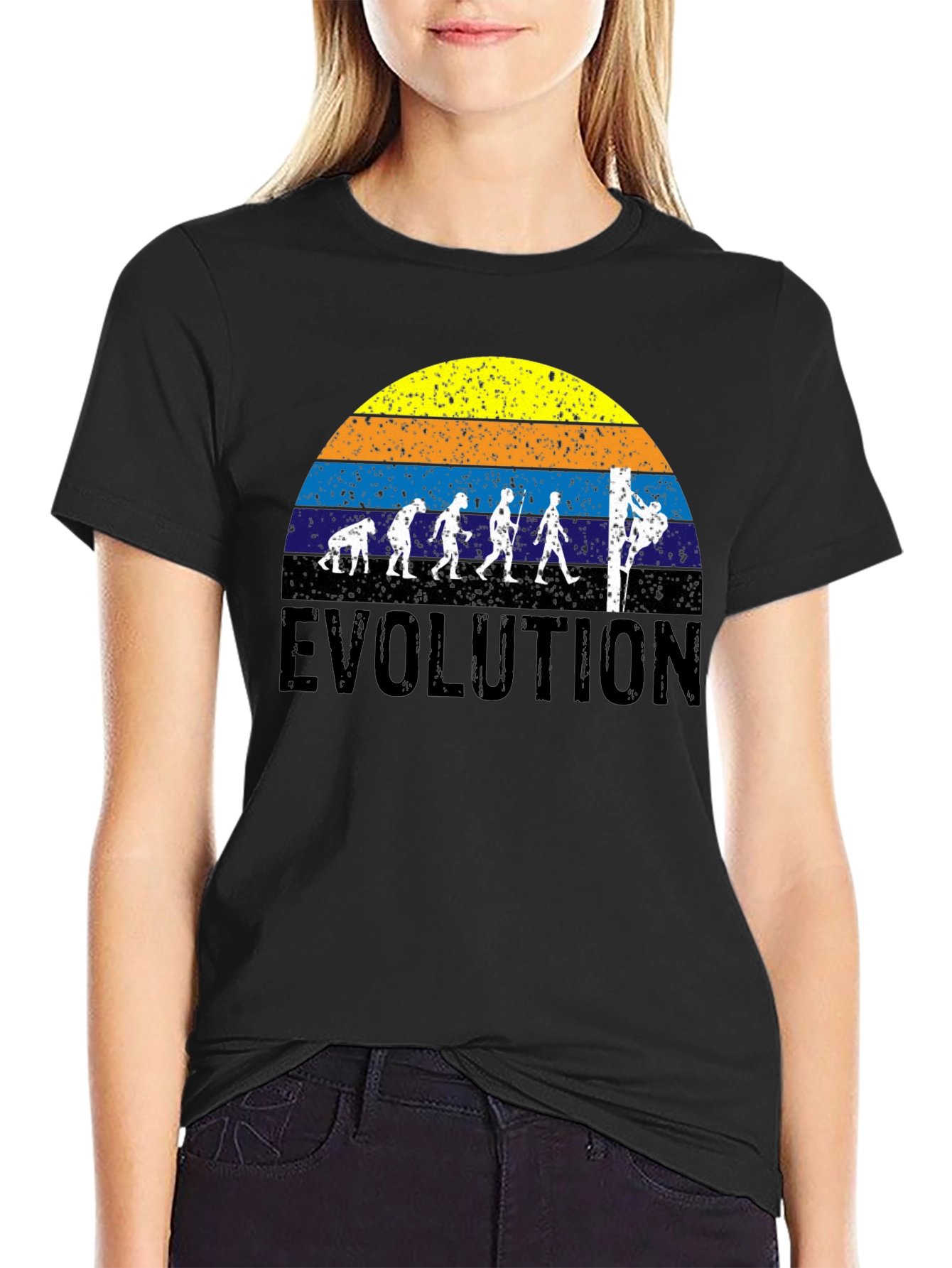 Evolution of Rock Climbing T-Shirt