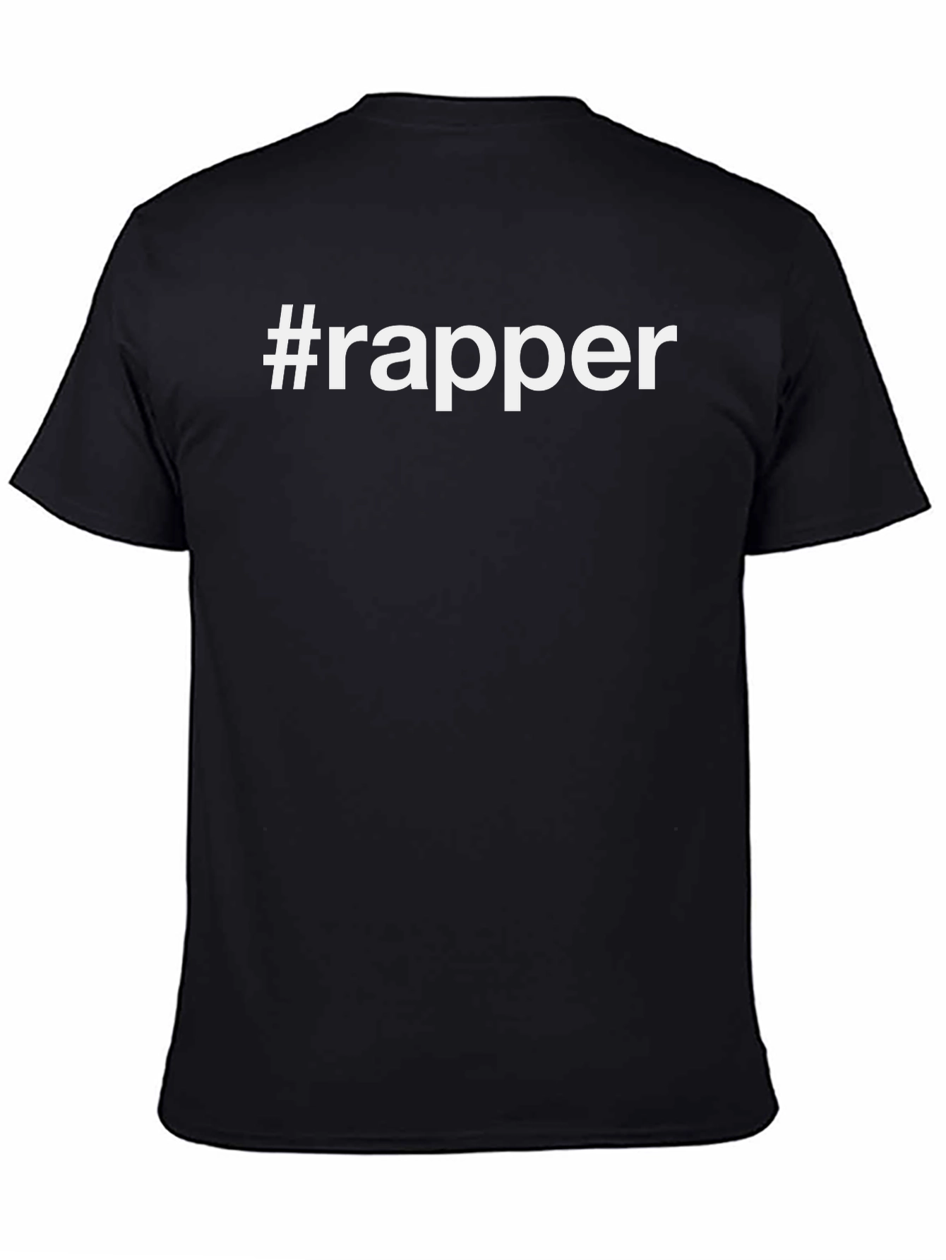 #Rapper Black Graphic Tee - Trendy Casual Style