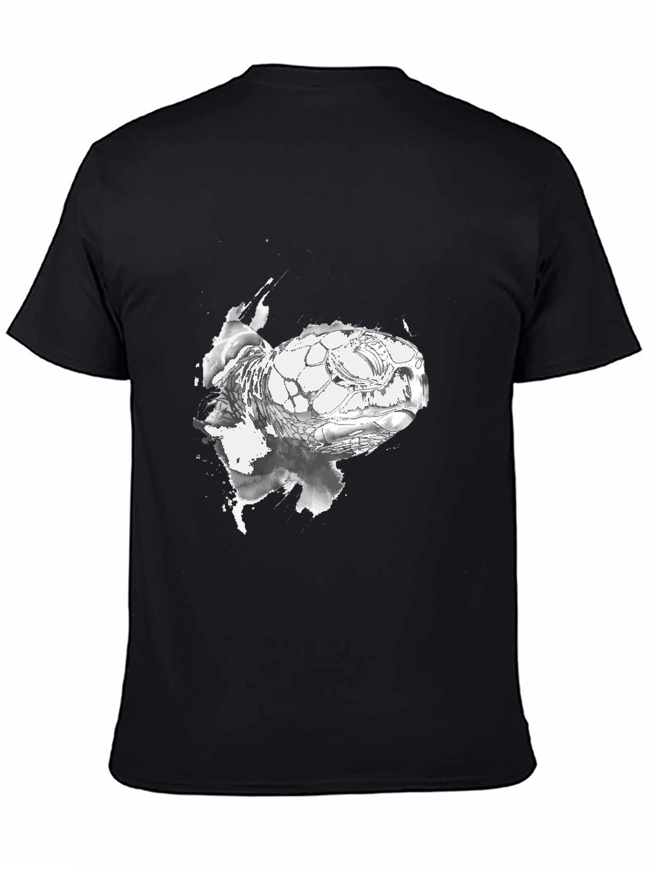 Turtle Graphic Black T-Shirt - Unique Design