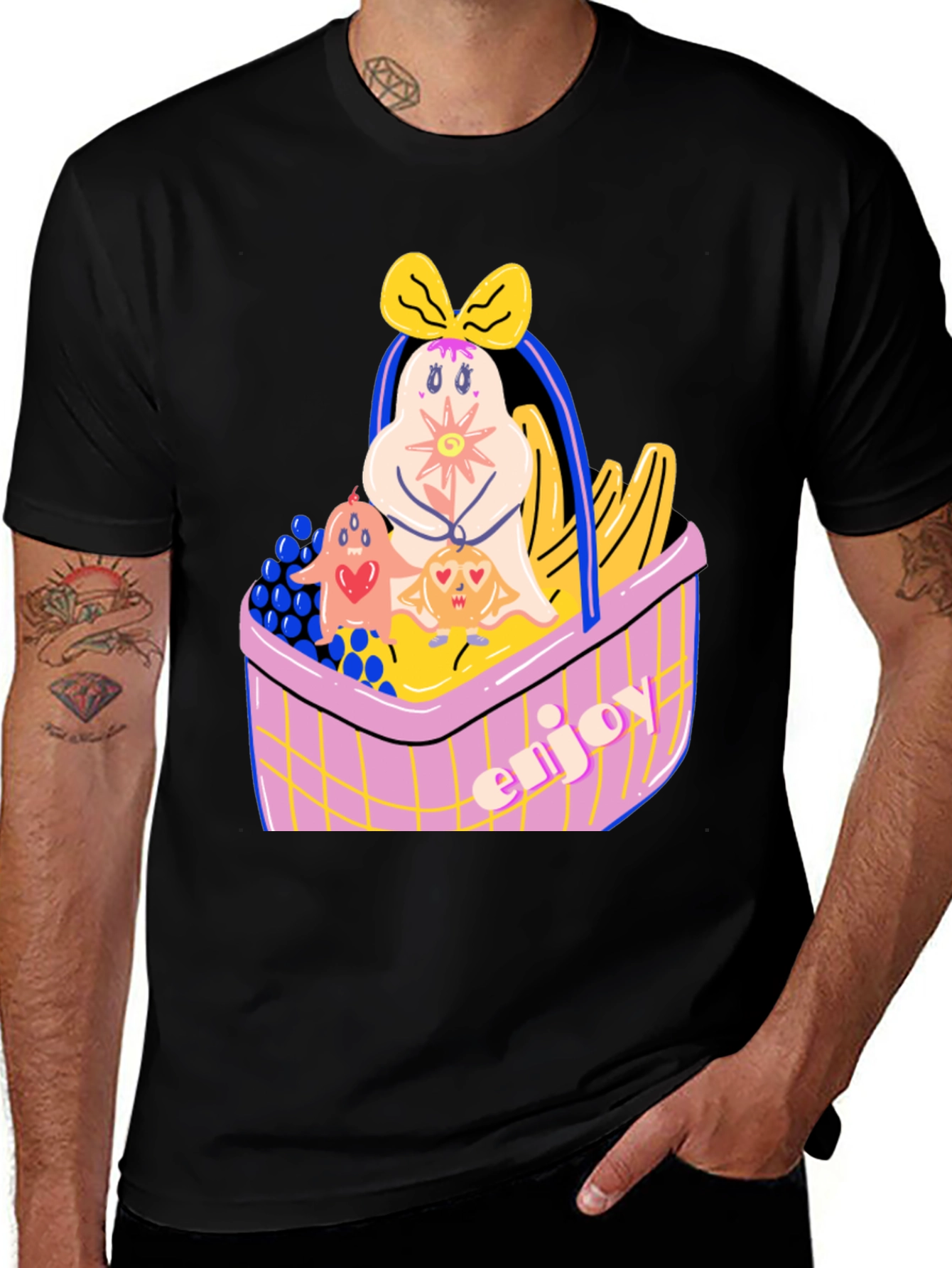 Fun Fruit Basket Graphic Tee
