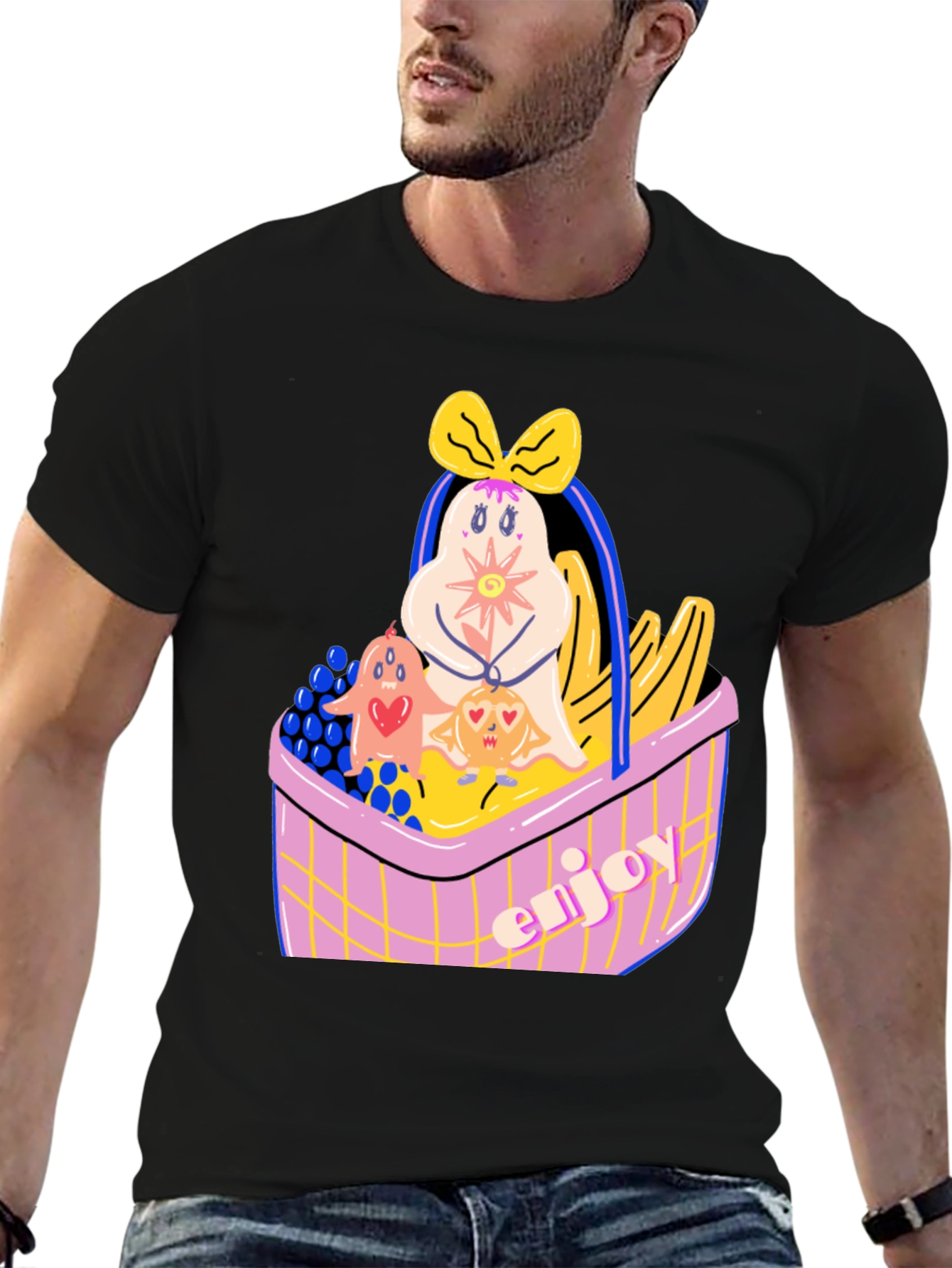 Fun Fruit Basket Graphic Tee
