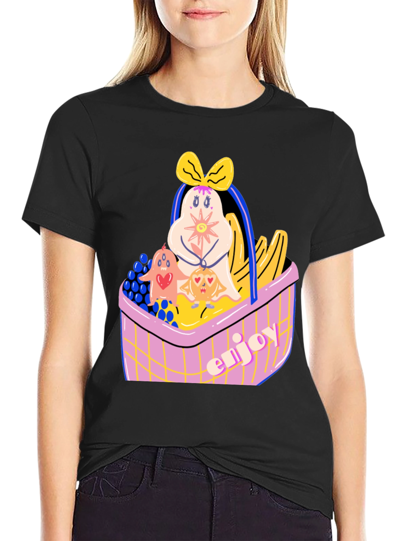 Fun Fruit Basket Graphic Tee