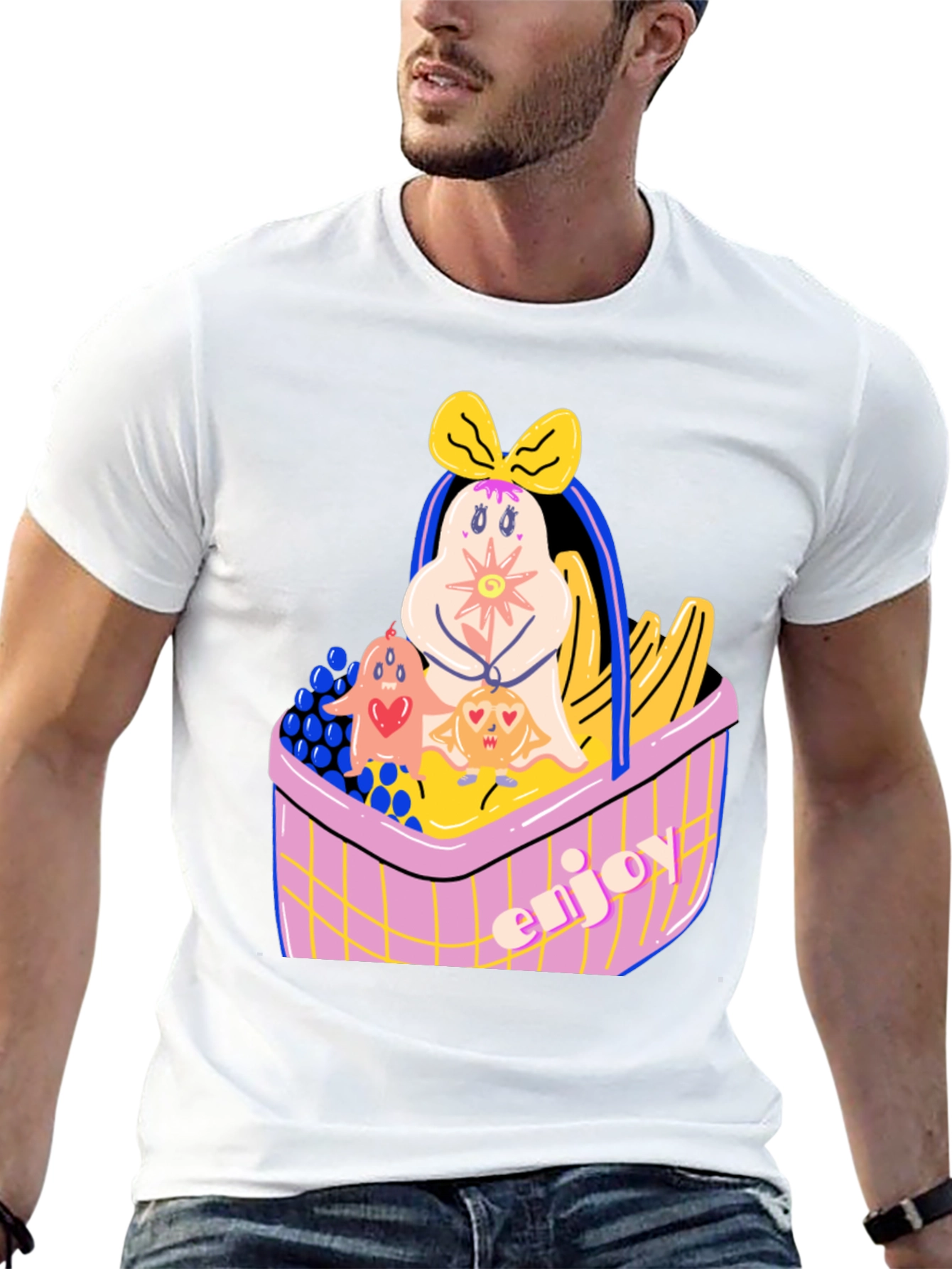 Fun Fruit Basket Graphic Tee