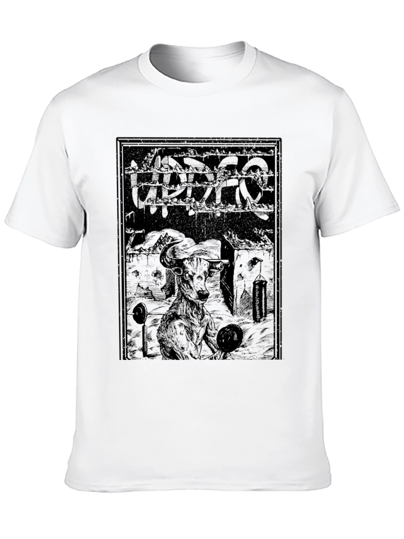 Dark Graphic Print T-Shirt