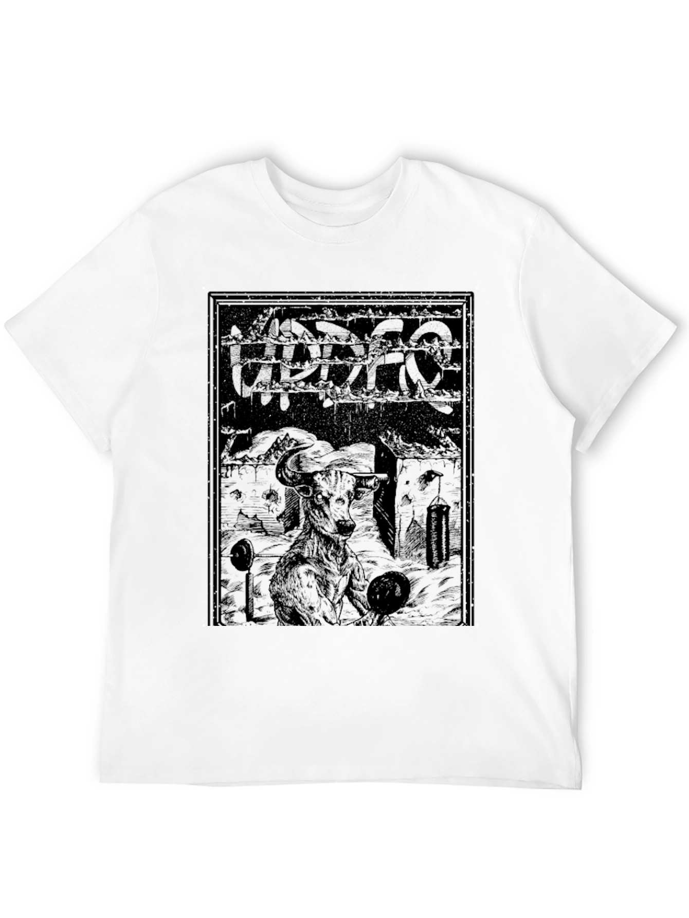 Dark Graphic Print T-Shirt