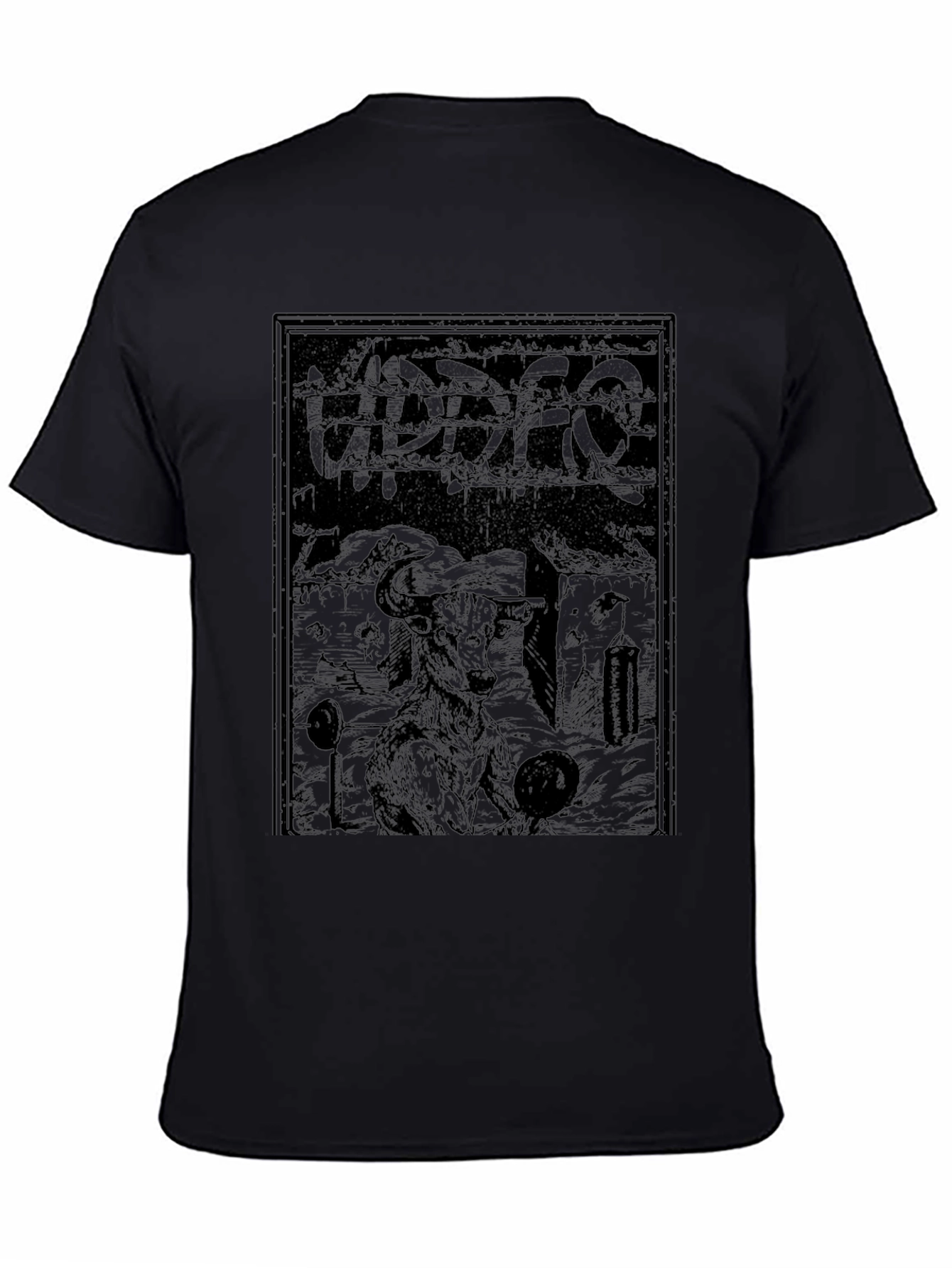 Dark Graphic Print T-Shirt