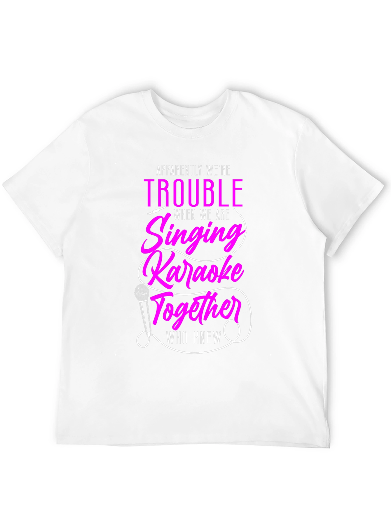 Karaoke Trouble Graphic Tee - Black