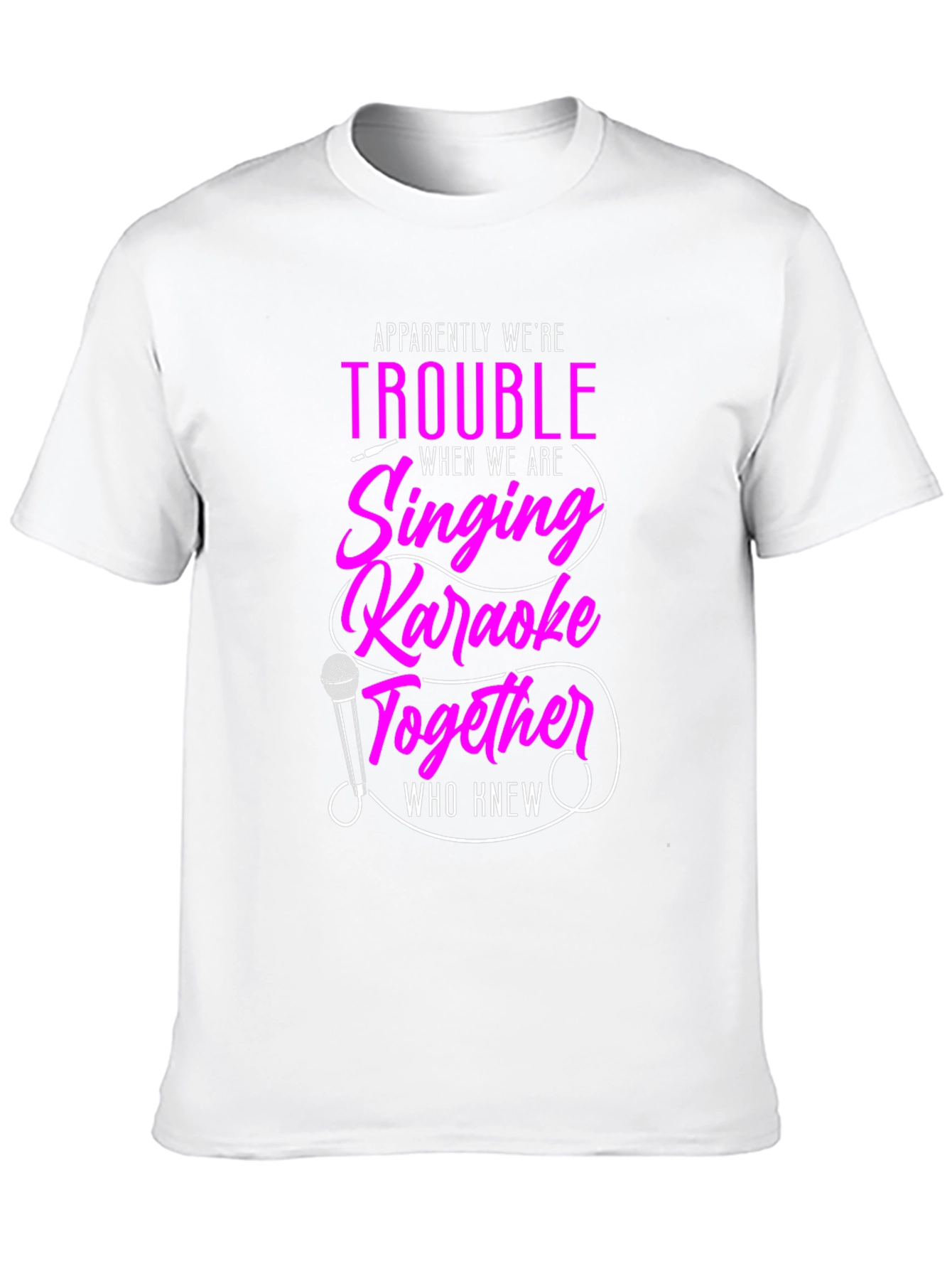 Karaoke Trouble Graphic Tee - Black
