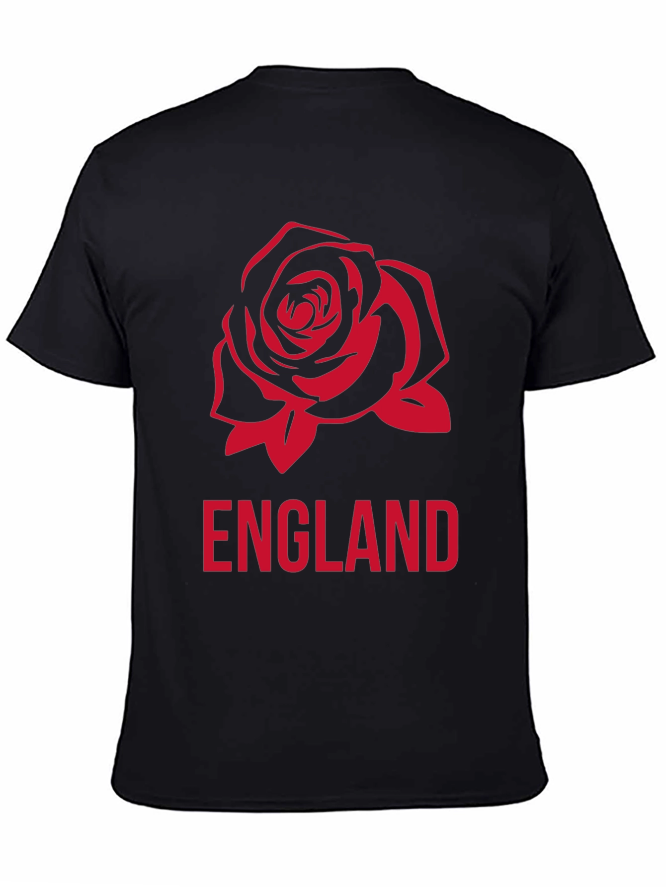 England Rose Graphic Tee - Classic Black T-Shirt