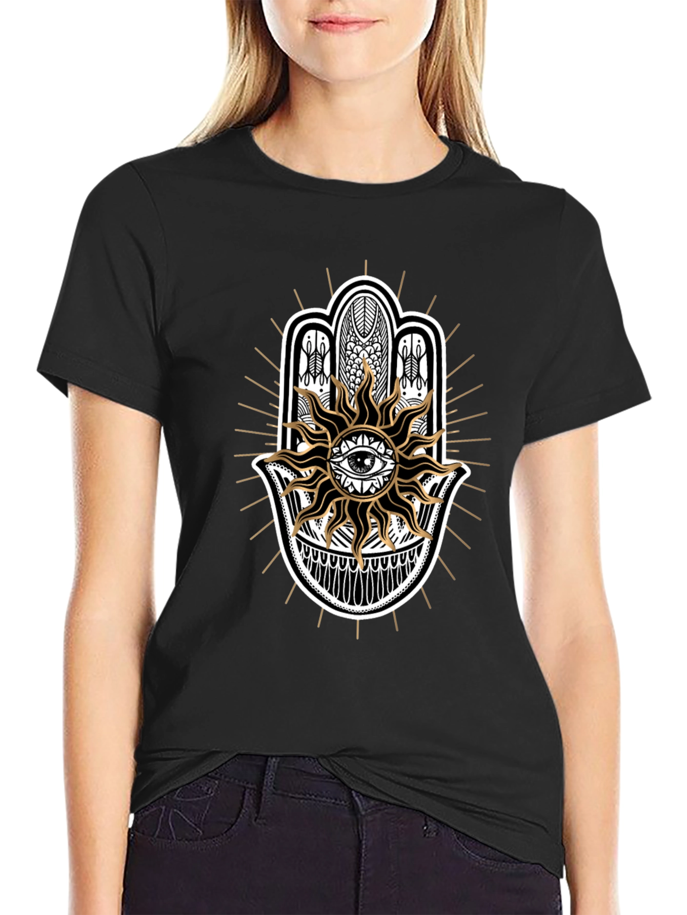 Hamsa Hand Eye T-Shirt - Graphic Tee