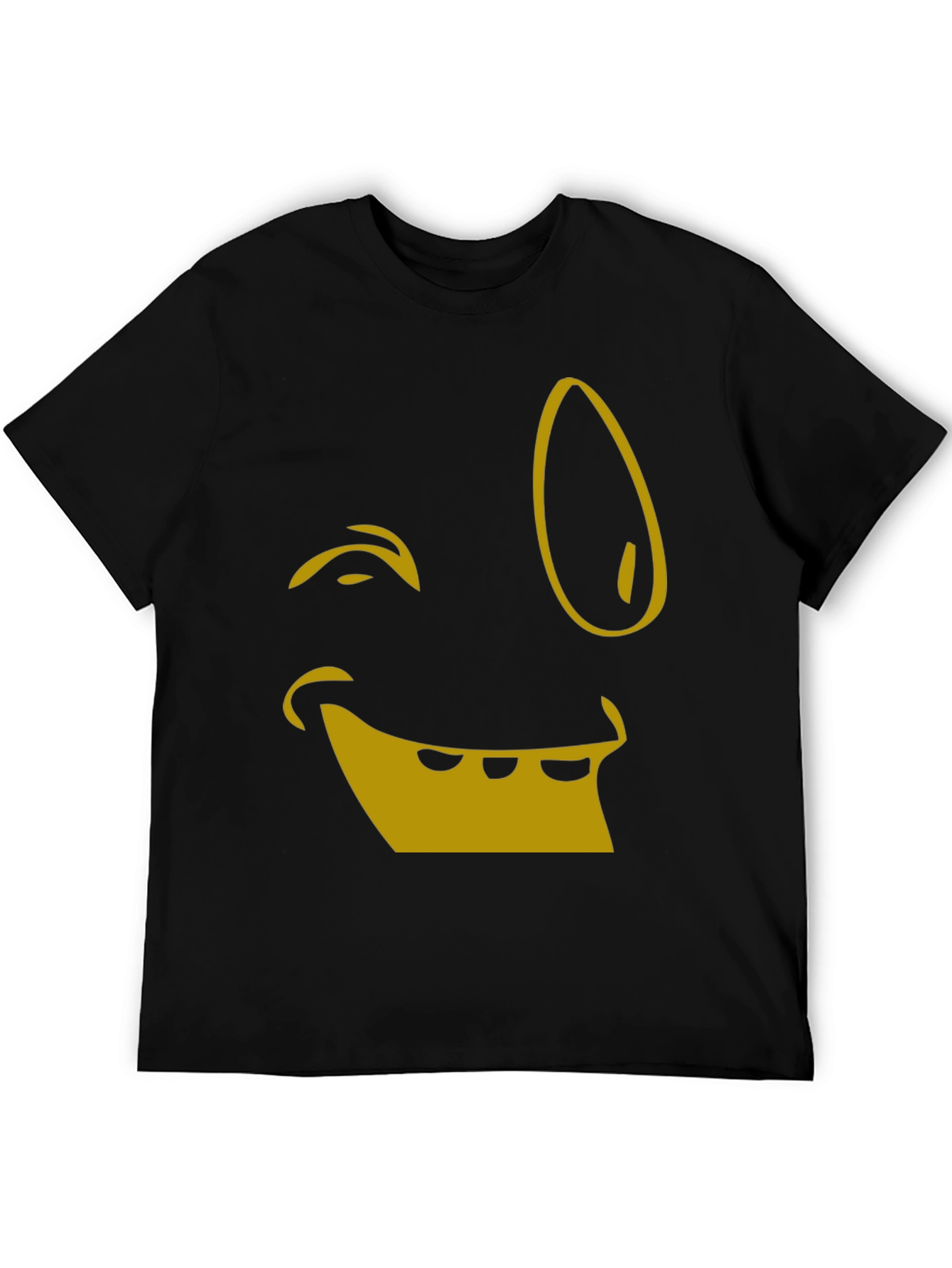 Funny Face Graphic Tee - Black