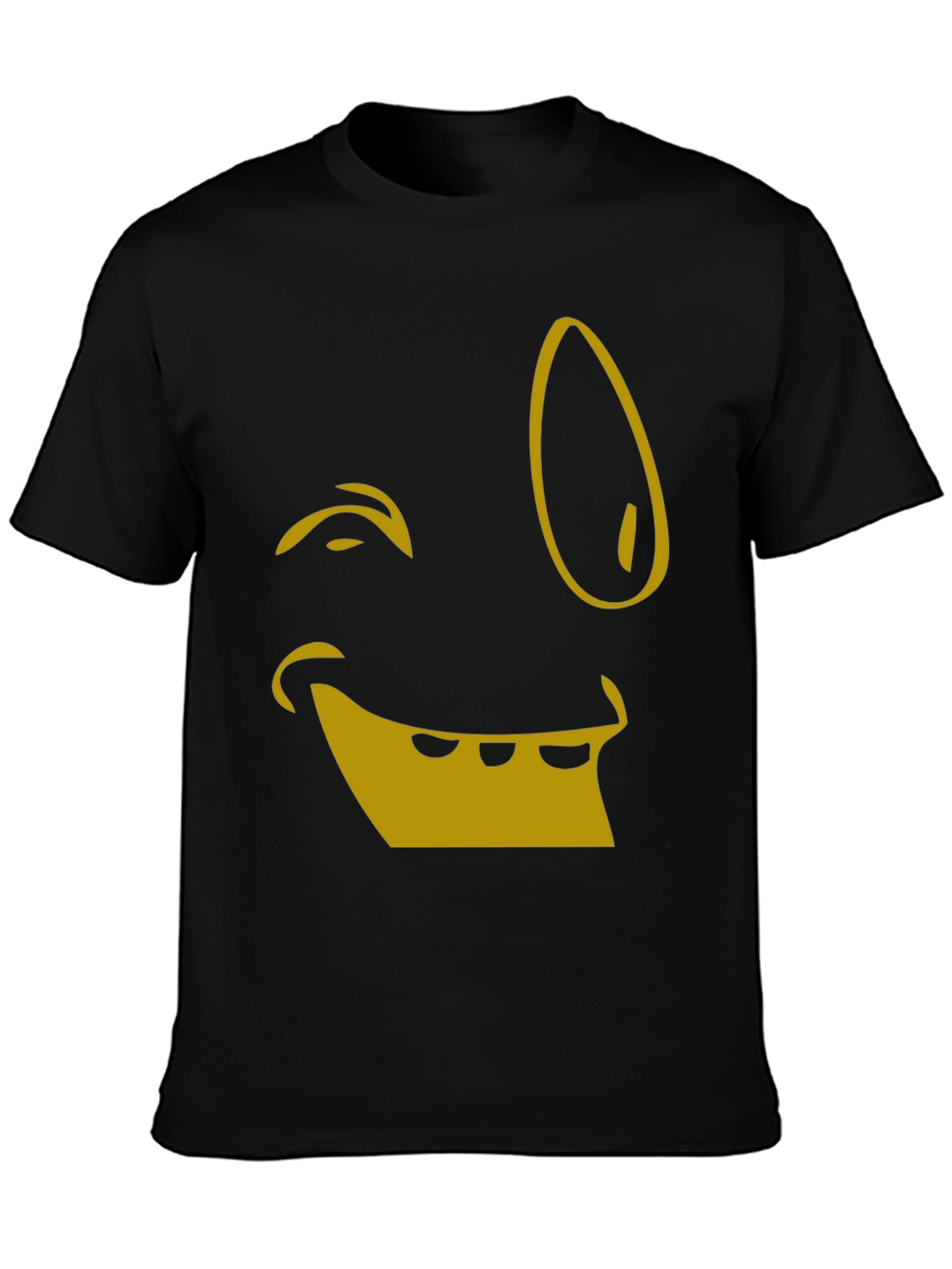Funny Face Graphic Tee - Black