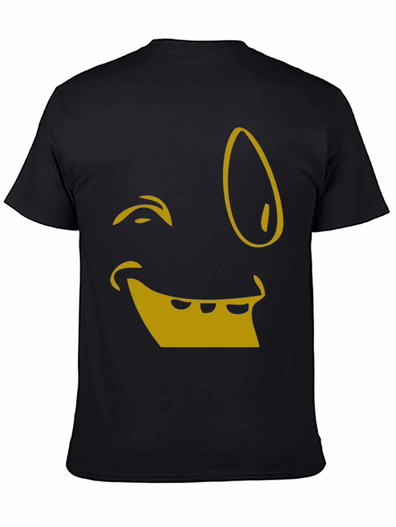 Funny Face Graphic Tee - Black