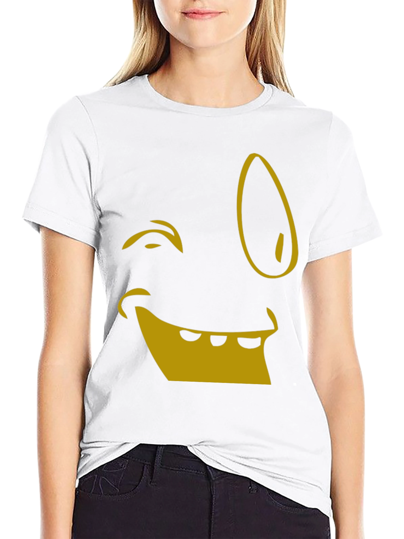 Funny Face Graphic Tee - Black