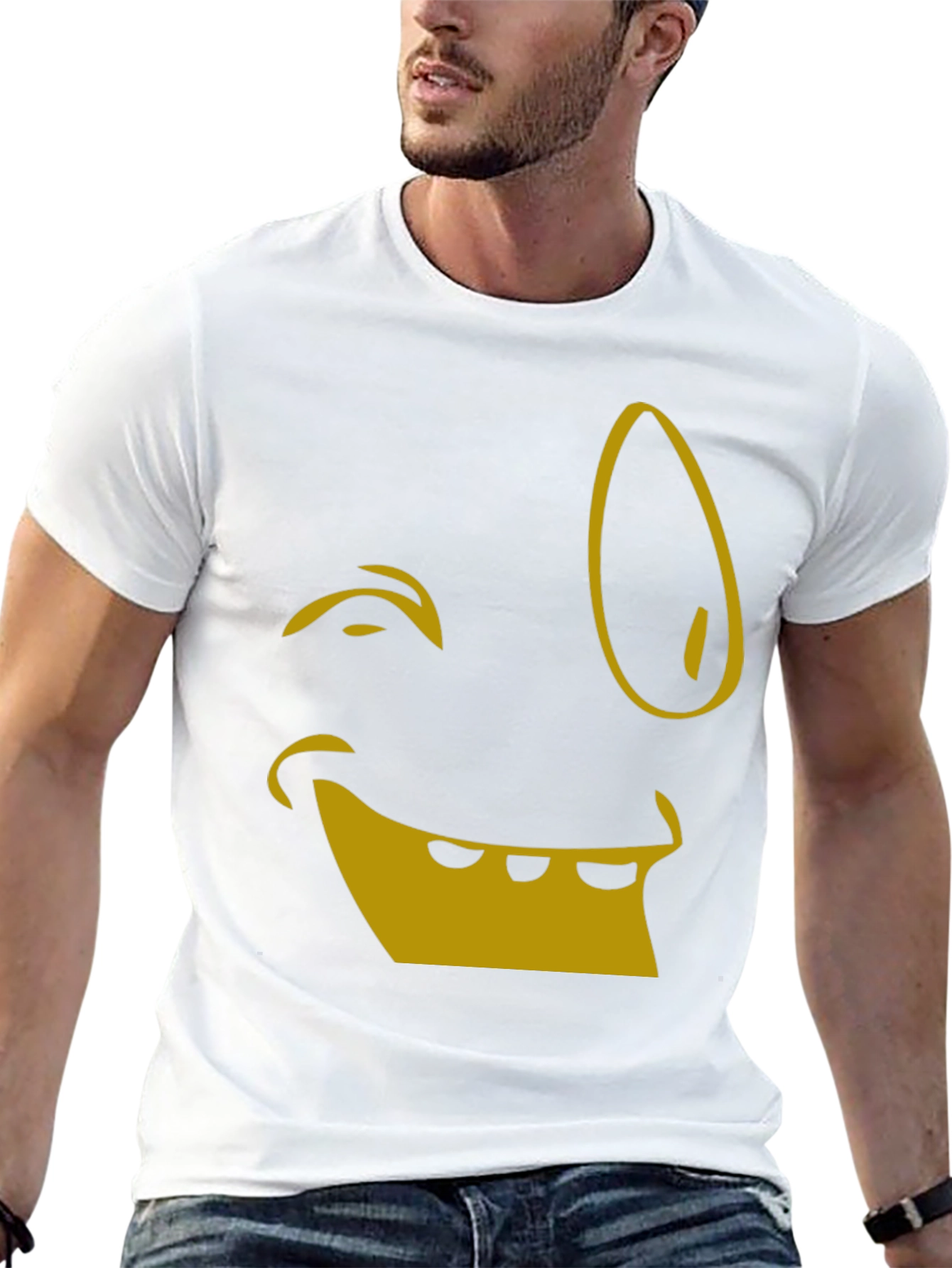 Funny Face Graphic Tee - Black