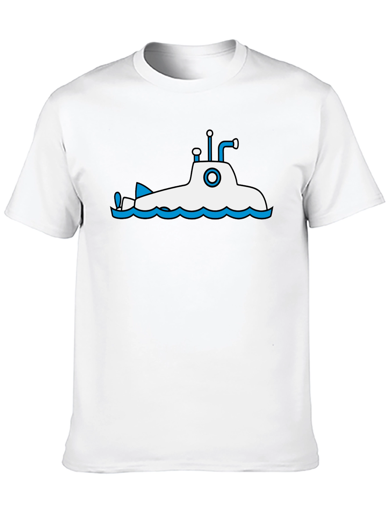 Submarine Graphic Tee - Black Cotton T-Shirt