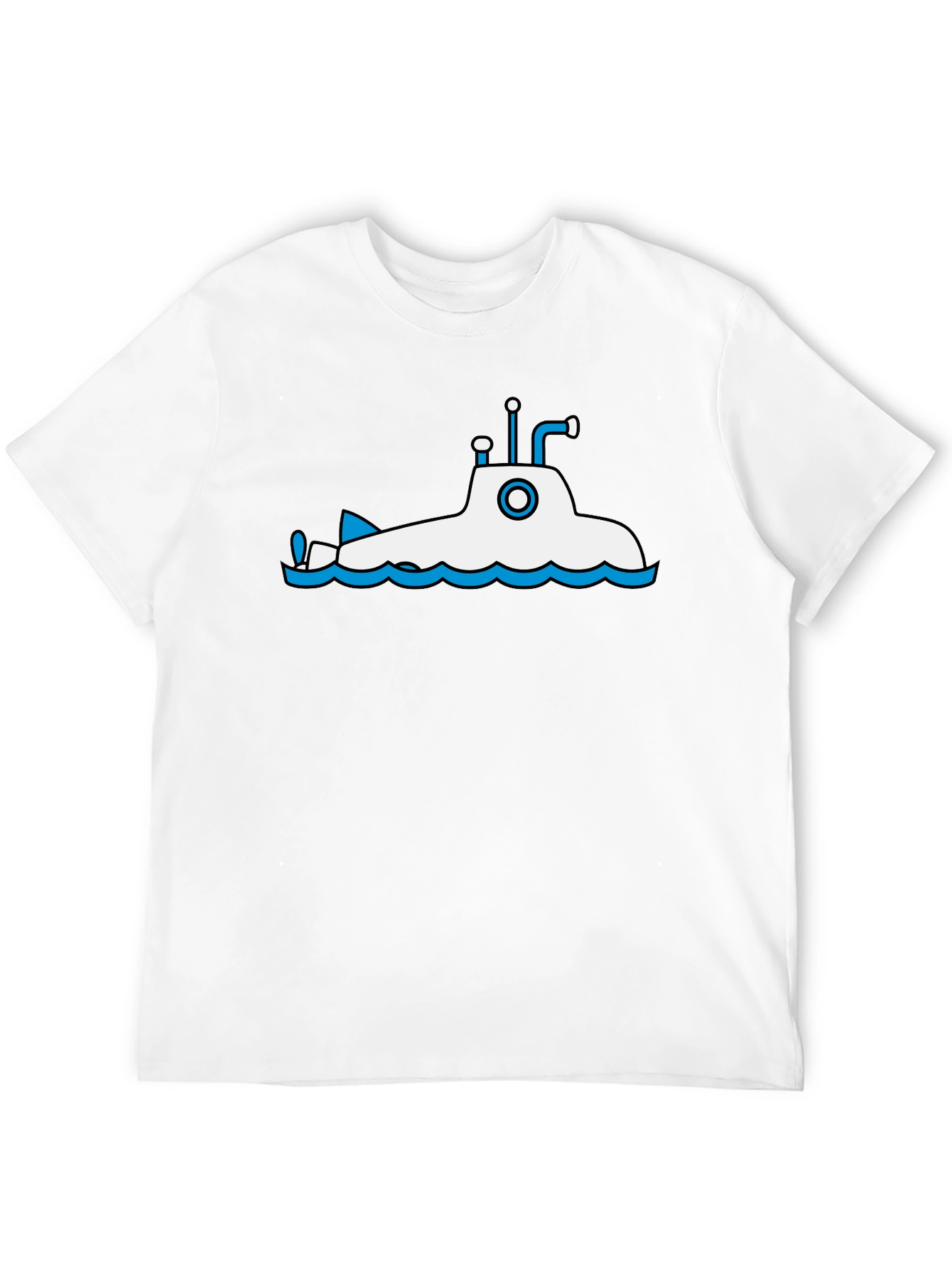 Submarine Graphic Tee - Black Cotton T-Shirt