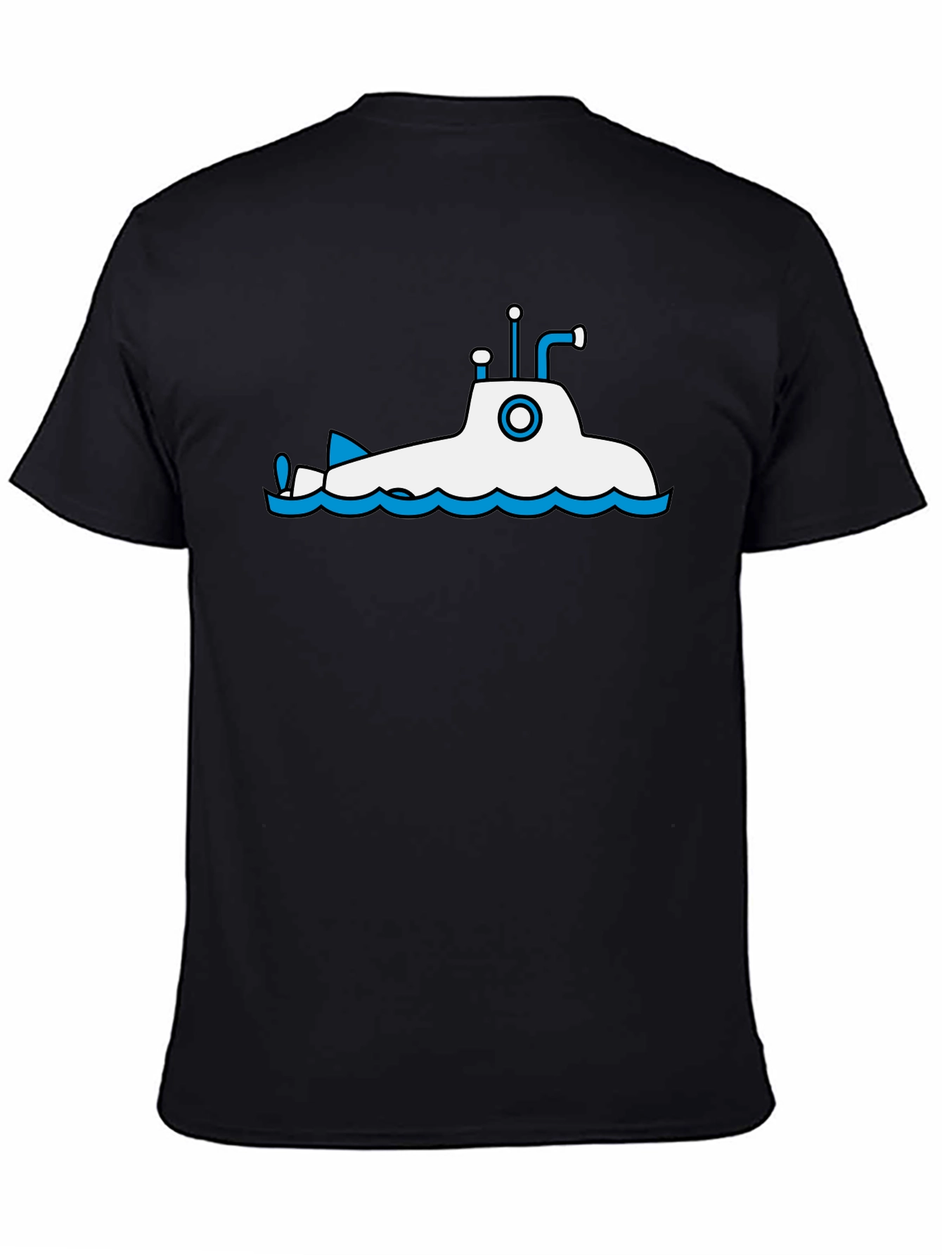 Submarine Graphic Tee - Black Cotton T-Shirt
