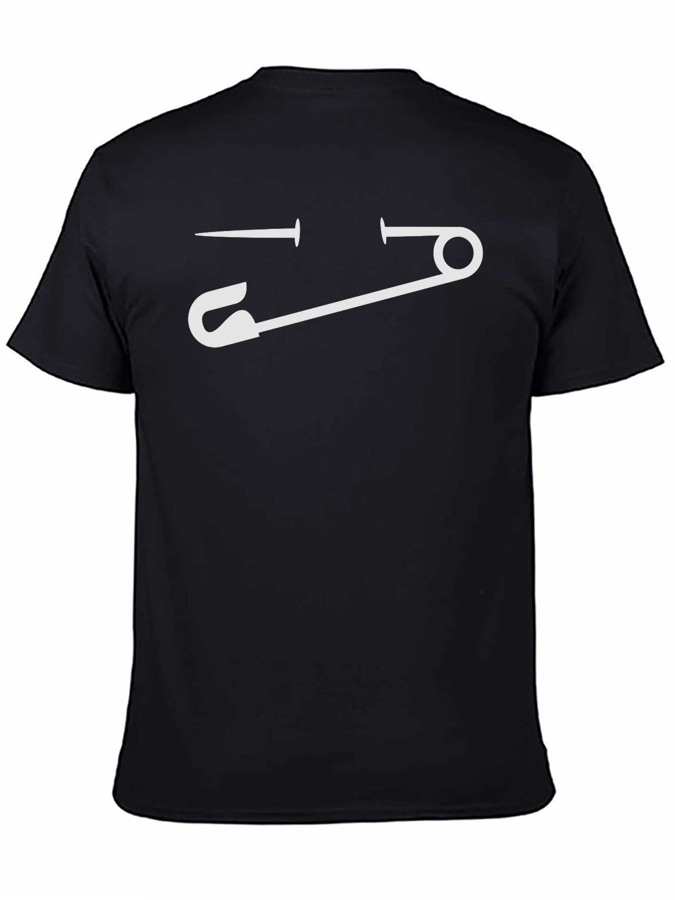 Safety Pin Face Graphic T-Shirt