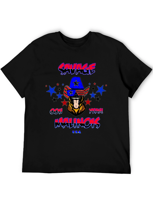 Savage Malinois USA Graphic T-Shirt