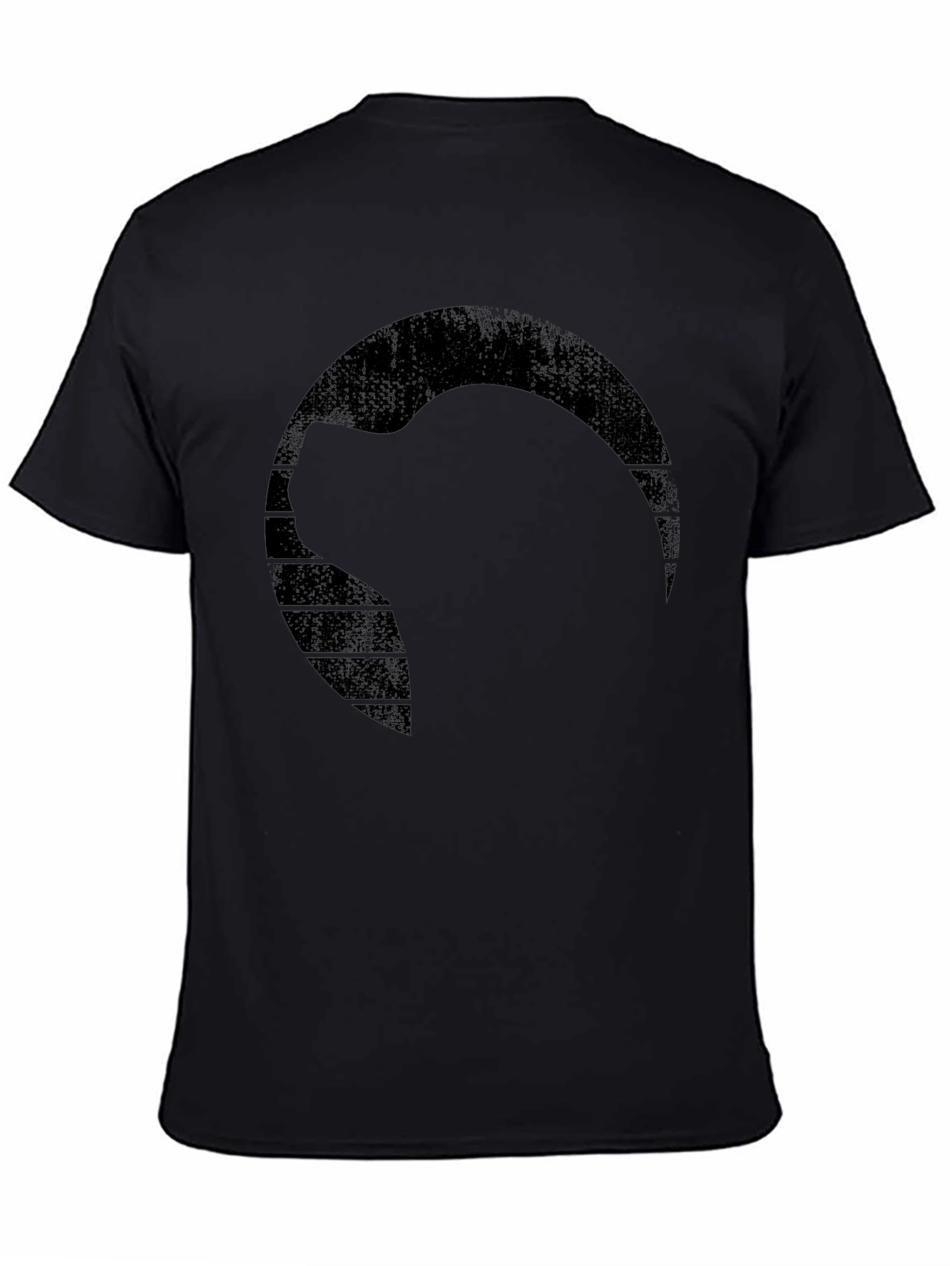 Mens Black Graphic Print T-Shirt
