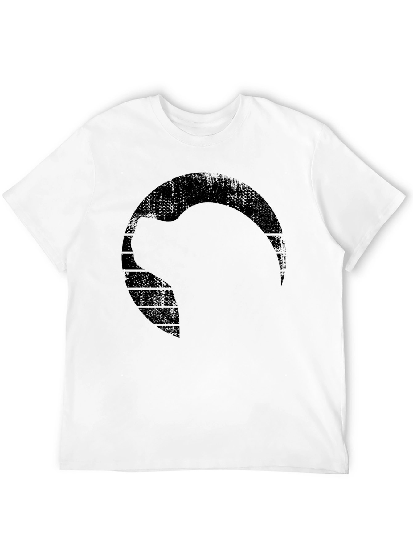 Mens Black Graphic Print T-Shirt