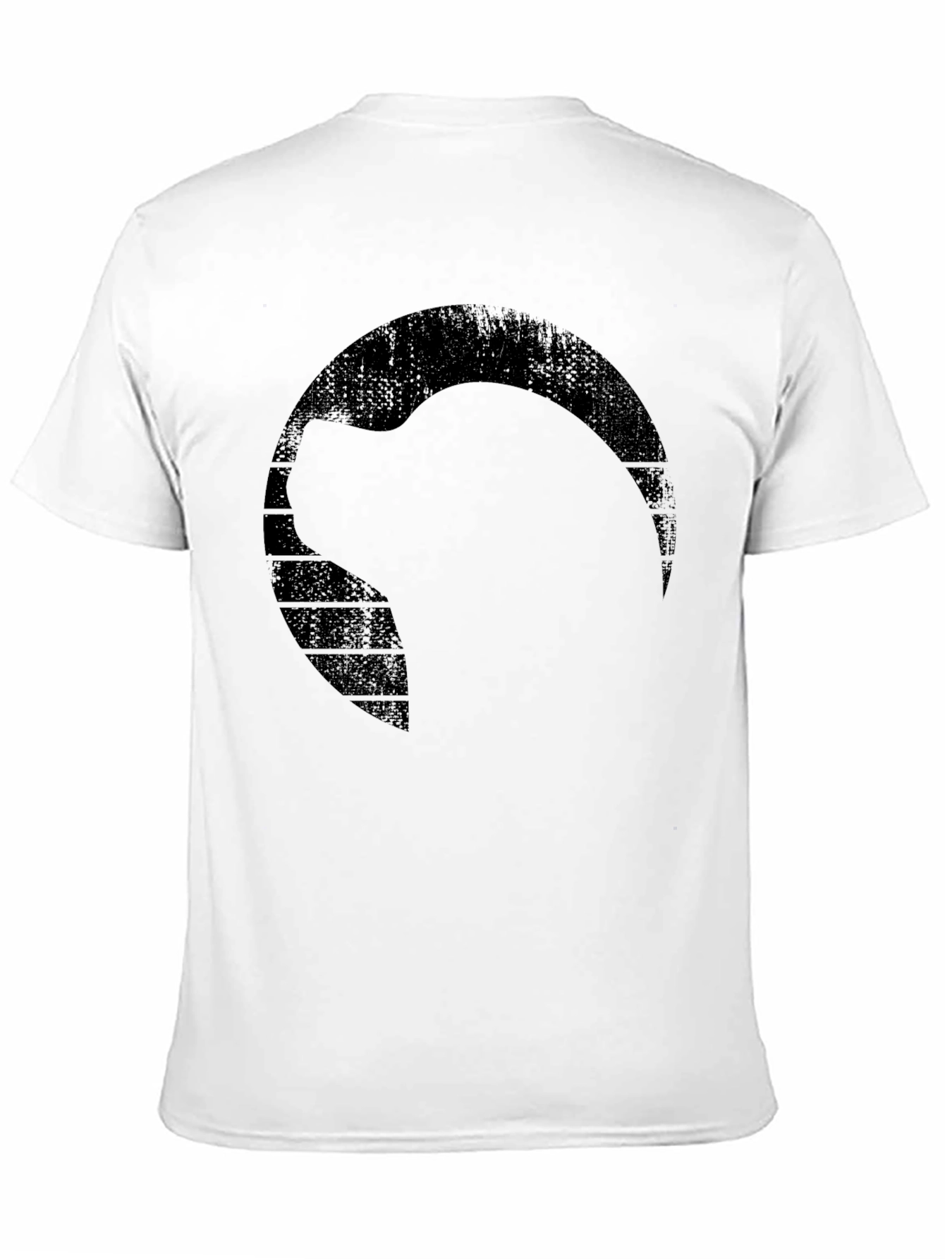 Mens Black Graphic Print T-Shirt