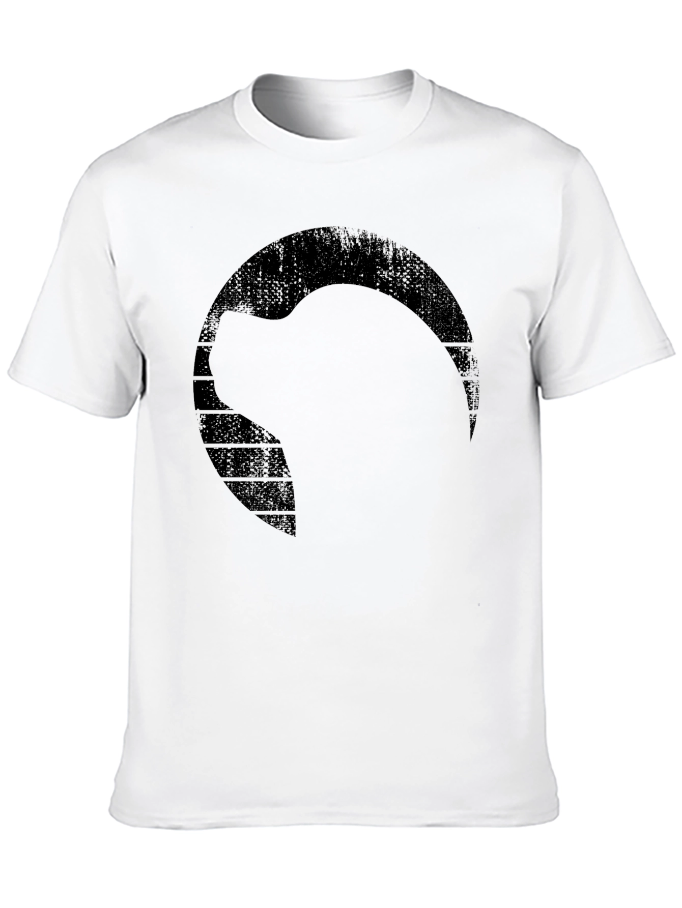 Mens Black Graphic Print T-Shirt