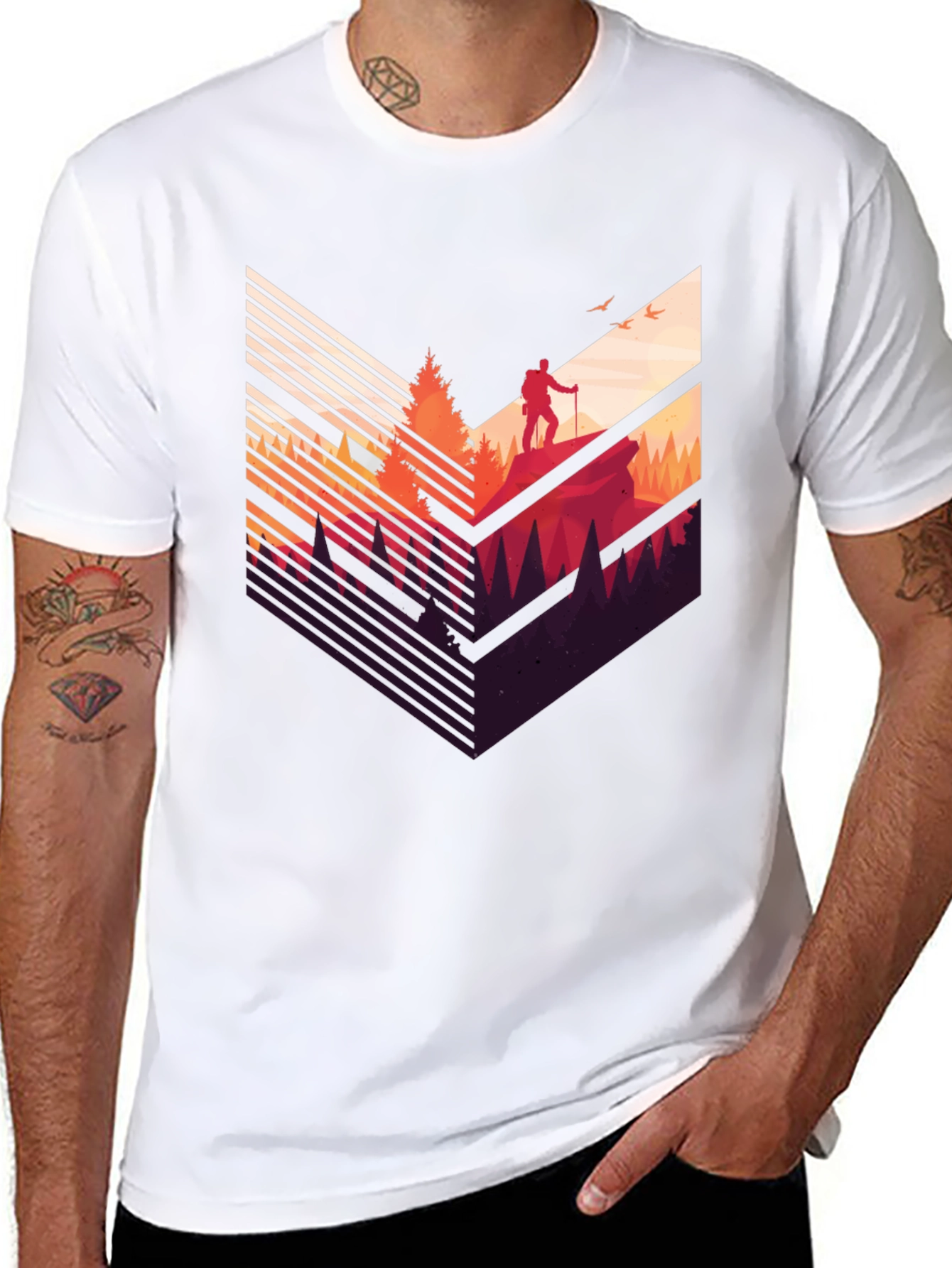 Mountain Hiker Graphic Tee - Adventure Awaits!