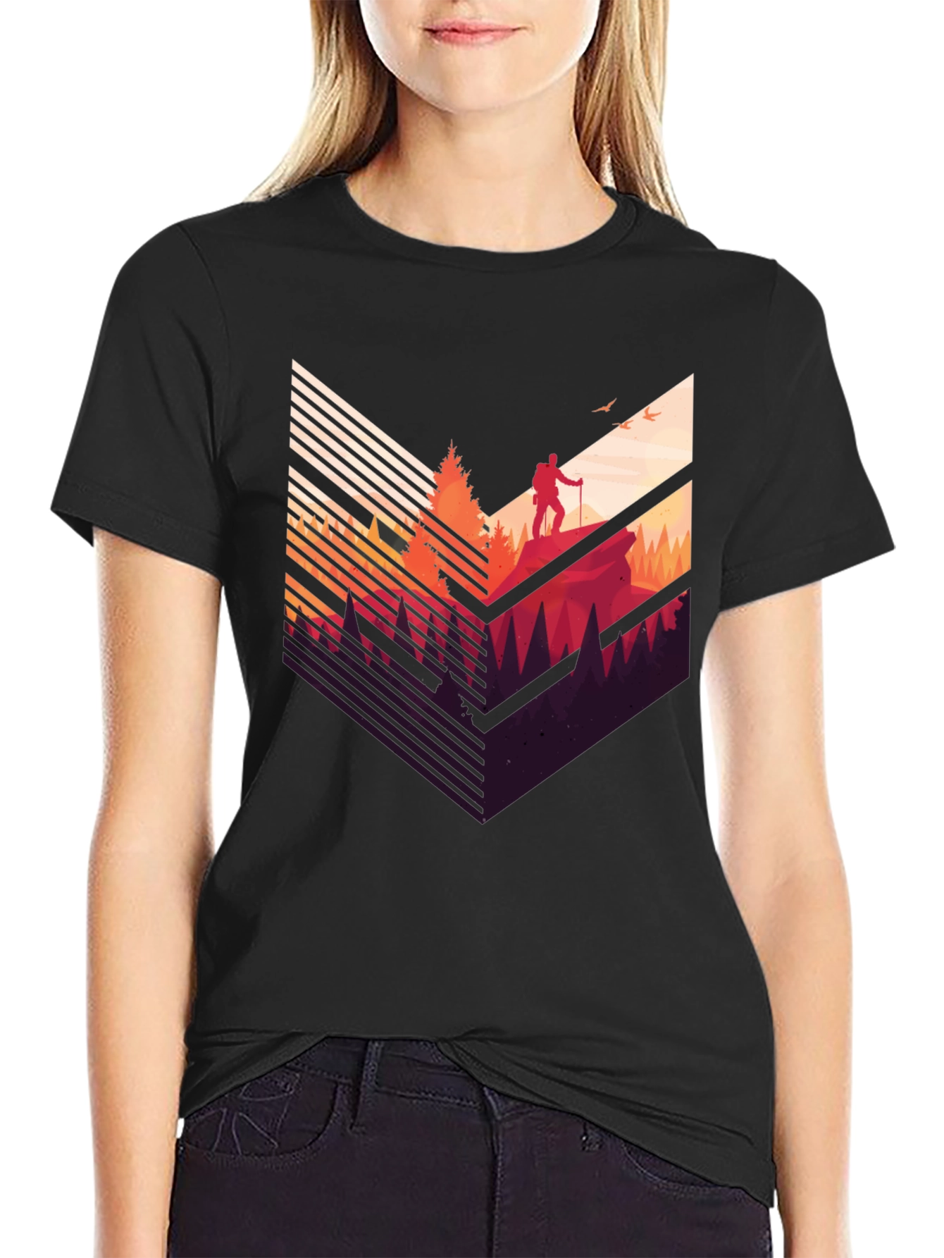 Mountain Hiker Graphic Tee - Adventure Awaits!