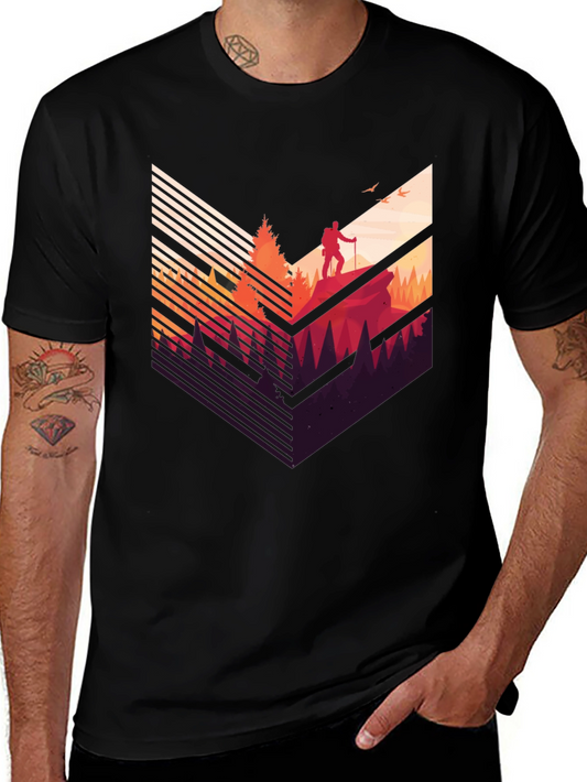 Mountain Hiker Graphic Tee - Adventure Awaits!