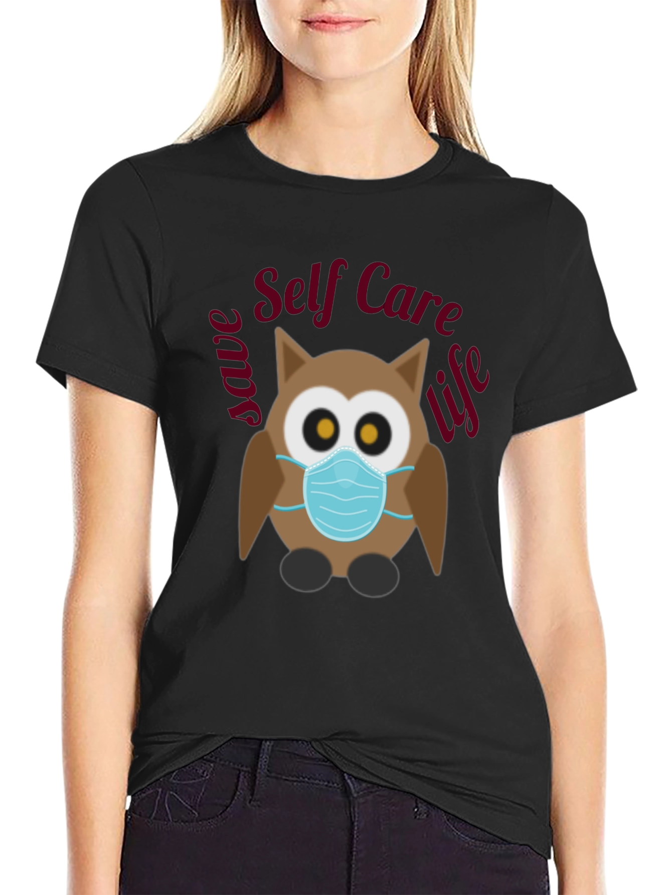 Self Care Owl T-Shirt - Save Life