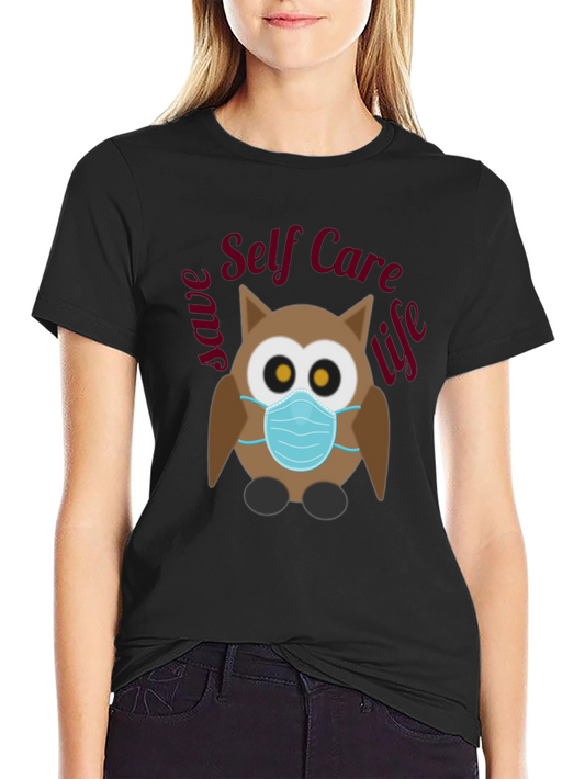 Self Care Owl T-Shirt - Save Life