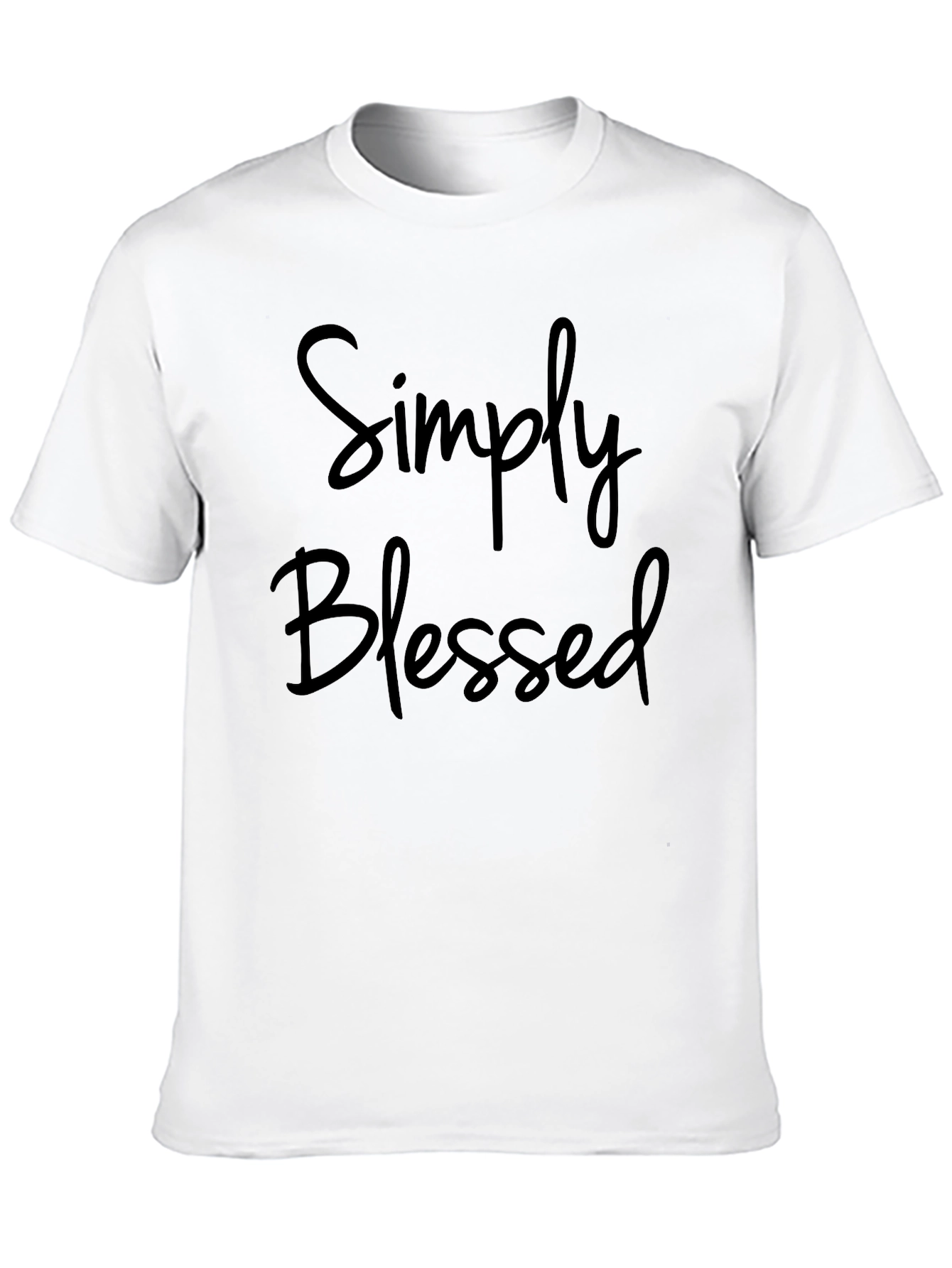 Simply Blessed Black Crewneck T-Shirt