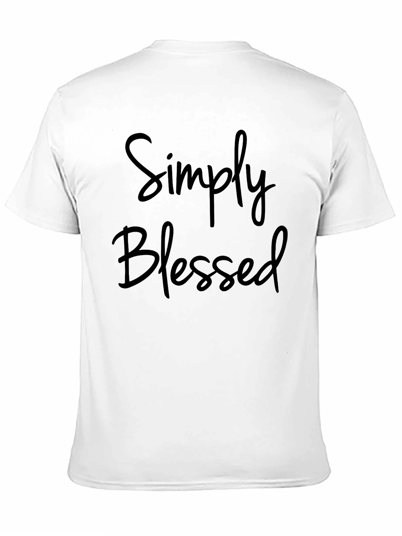 Simply Blessed Black Crewneck T-Shirt