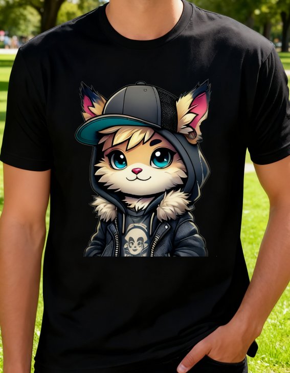 Cute Urban Cat Graphic Tee for Fashion Lovers