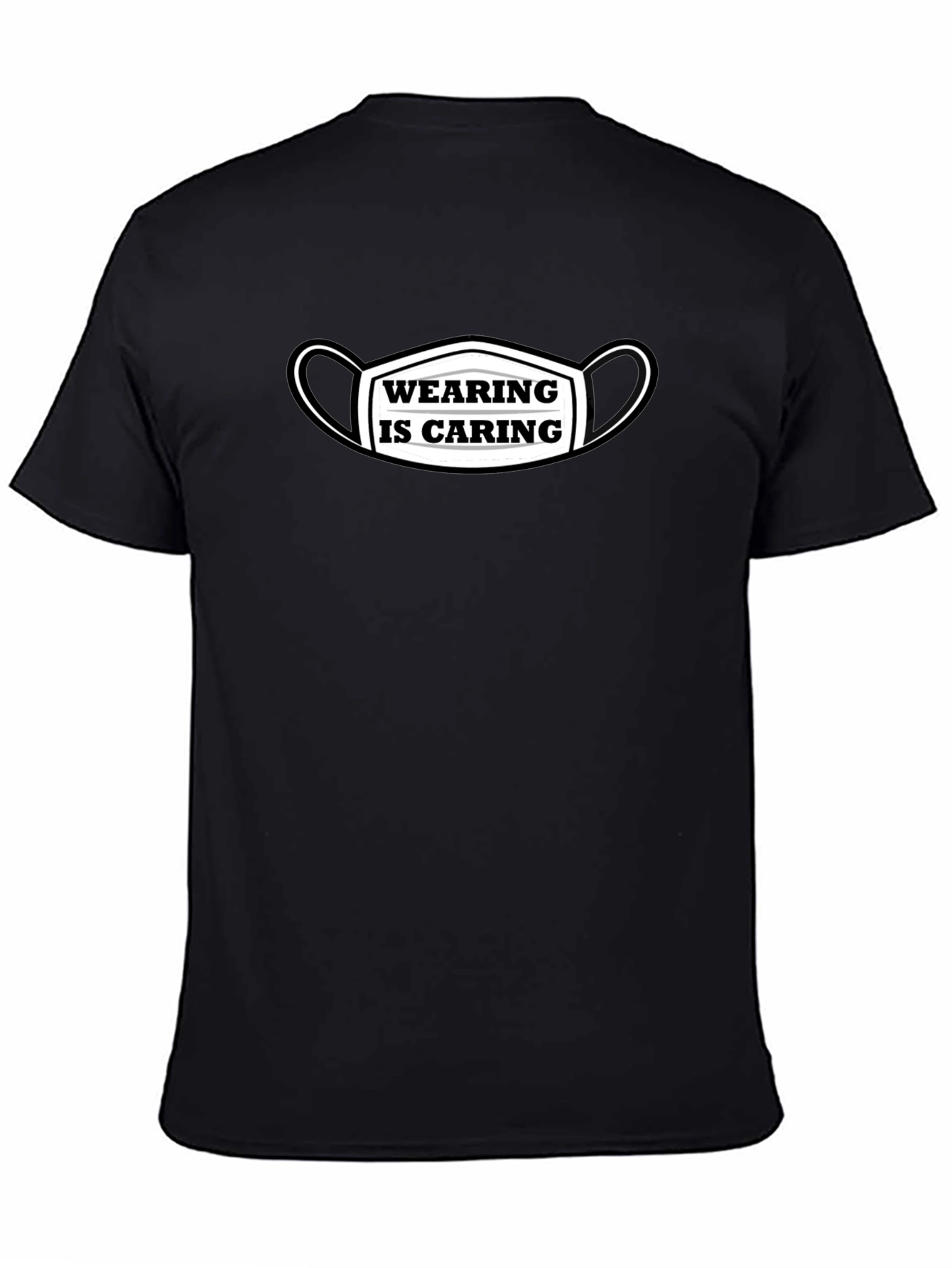 Wearing is Caring Black T-Shirt