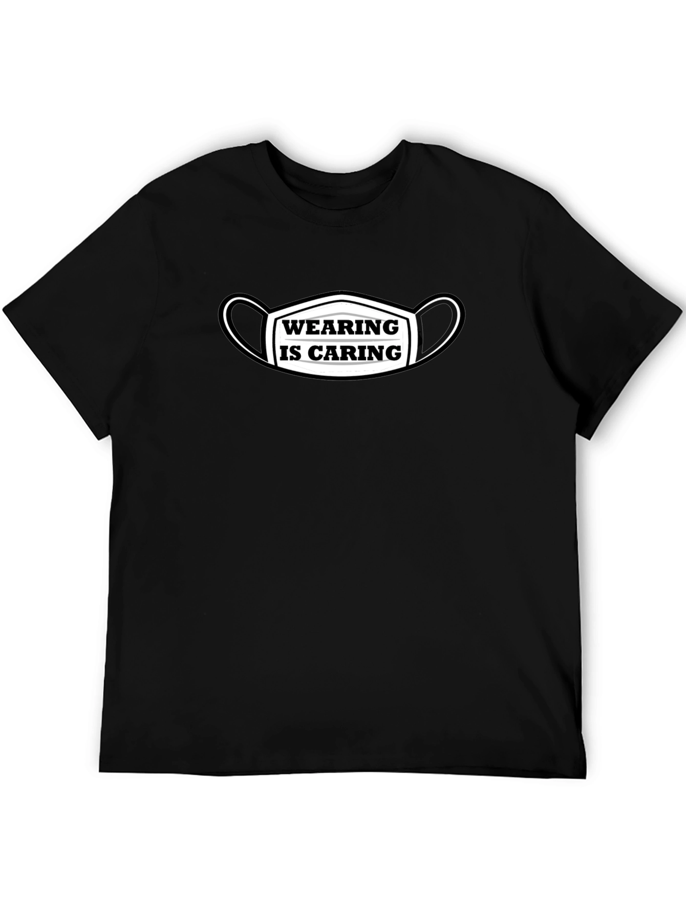 Wearing is Caring Black T-Shirt