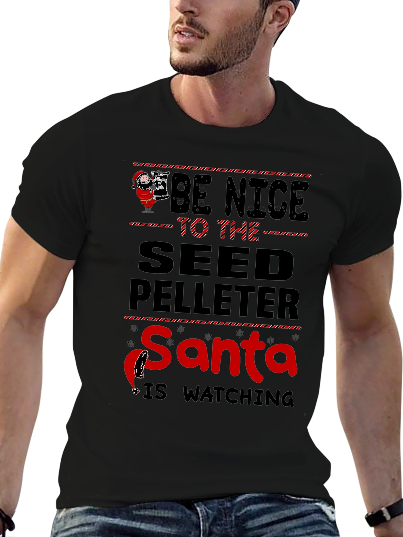 Be Nice to The Seed Pelleter Santa T-Shirt