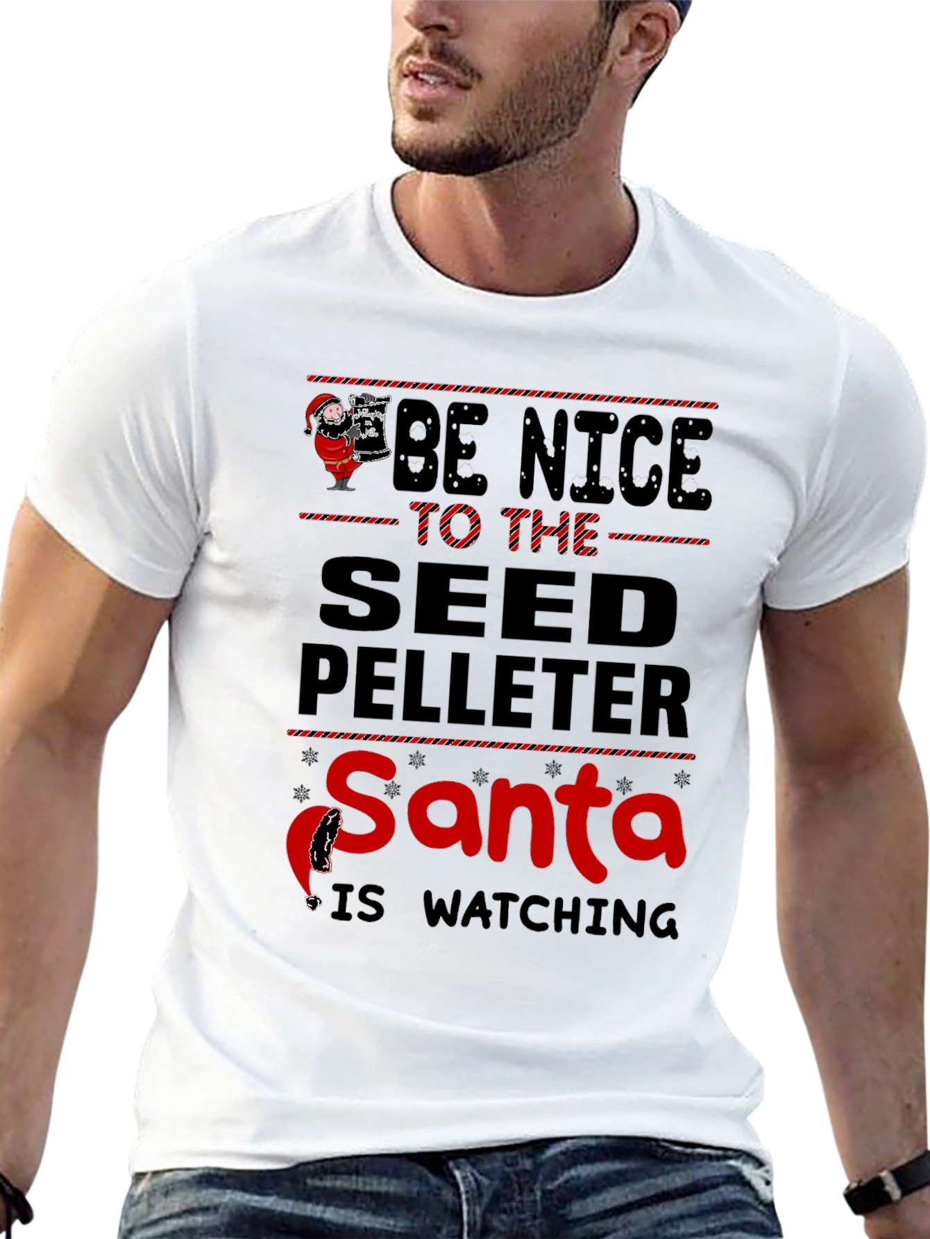Be Nice to The Seed Pelleter Santa T-Shirt