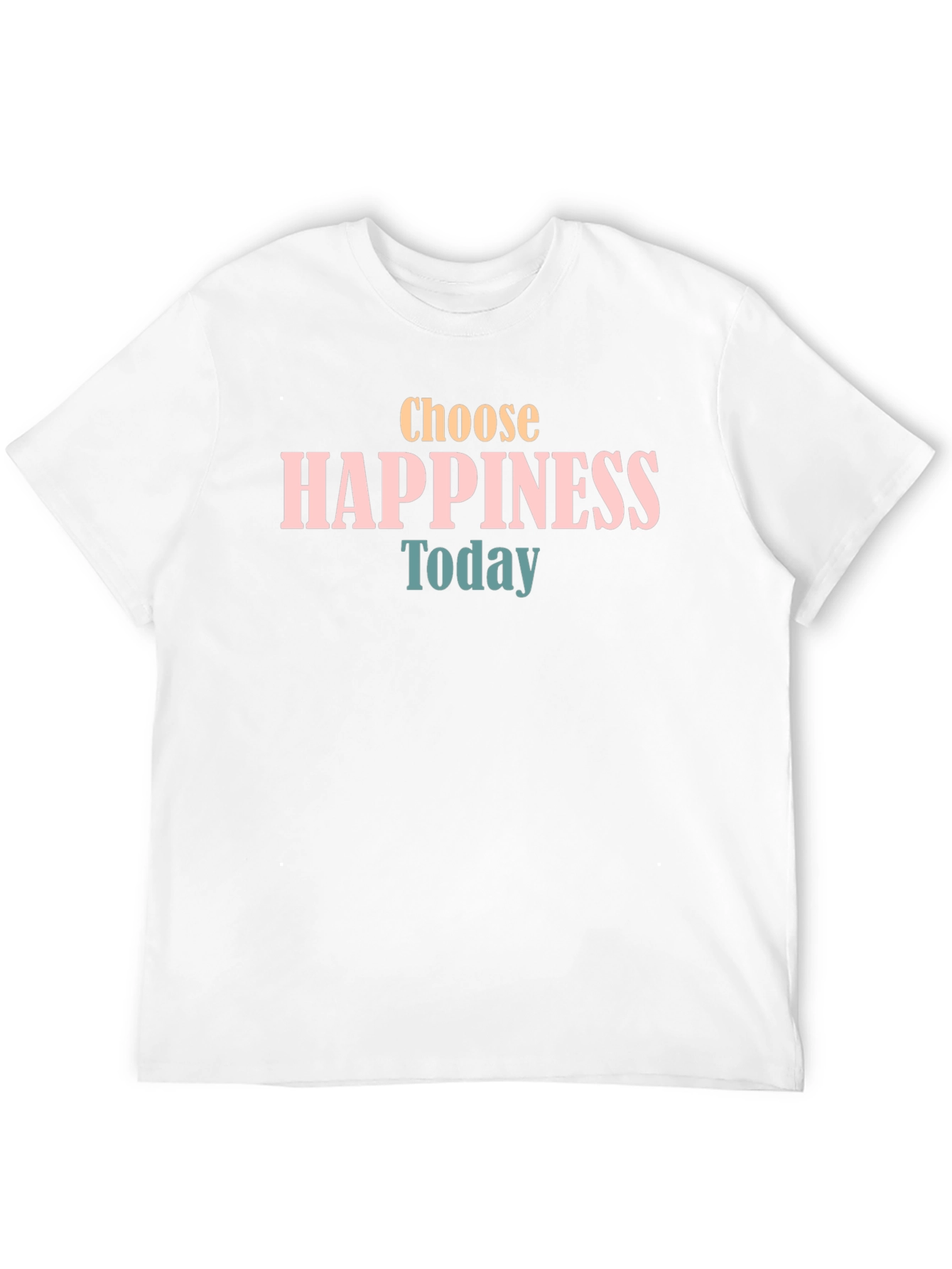 Choose Happiness Today Black T-Shirt