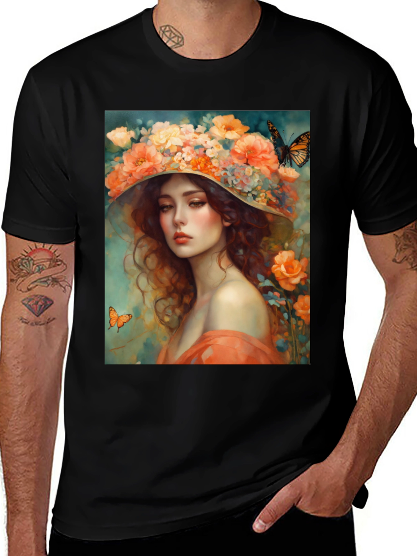 Floral Woman T-Shirt