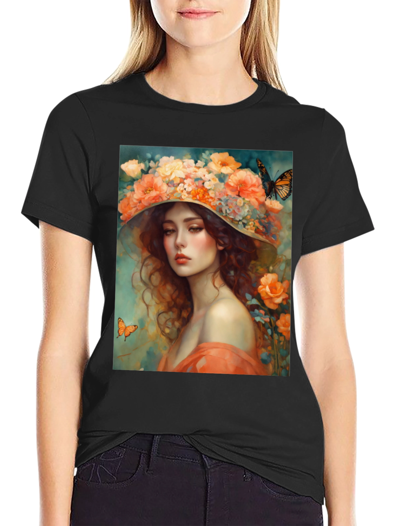 Floral Woman T-Shirt